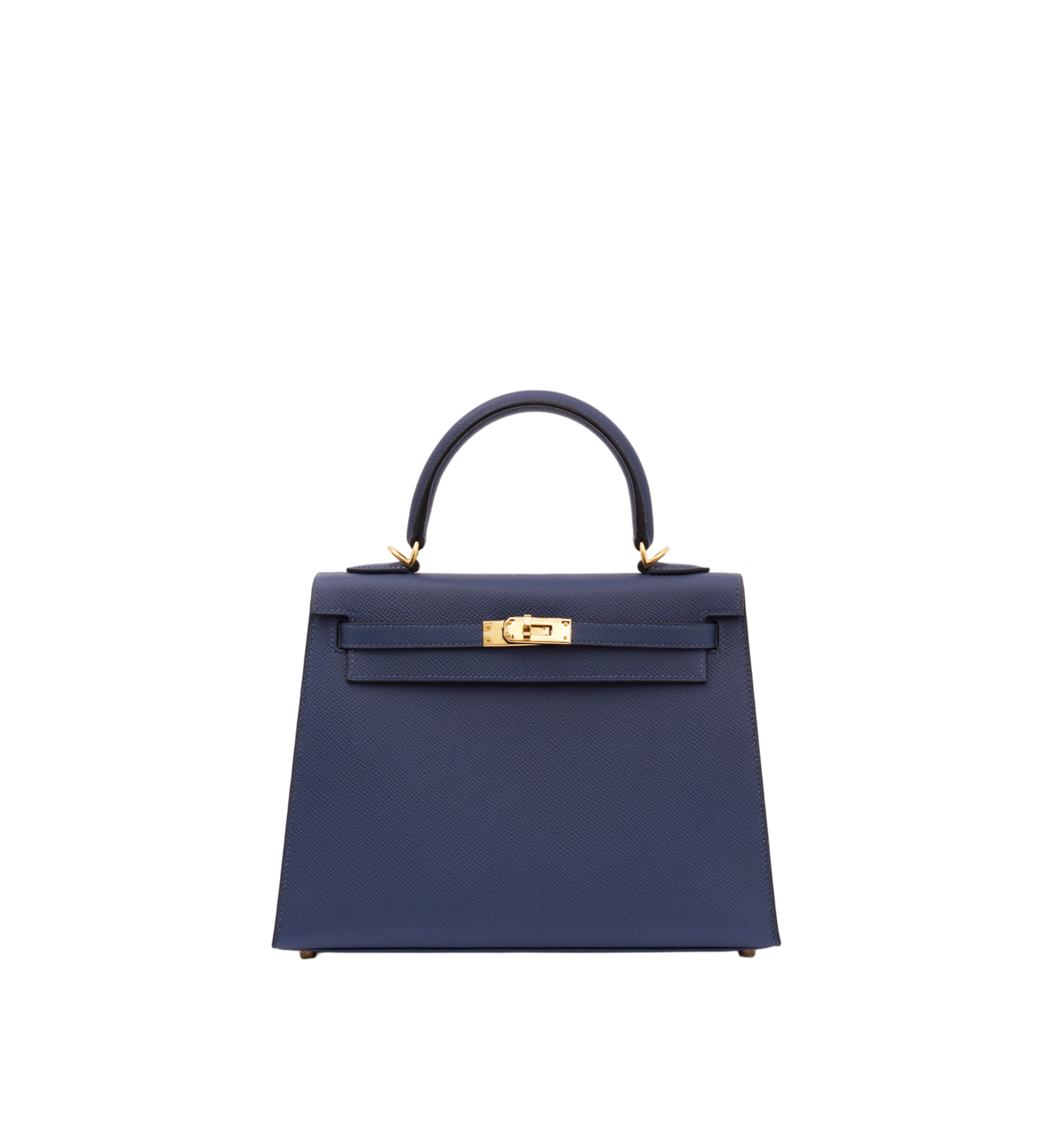 Hermès Kelly 25 Sellier Epsom Deep Blue (S4) GHW