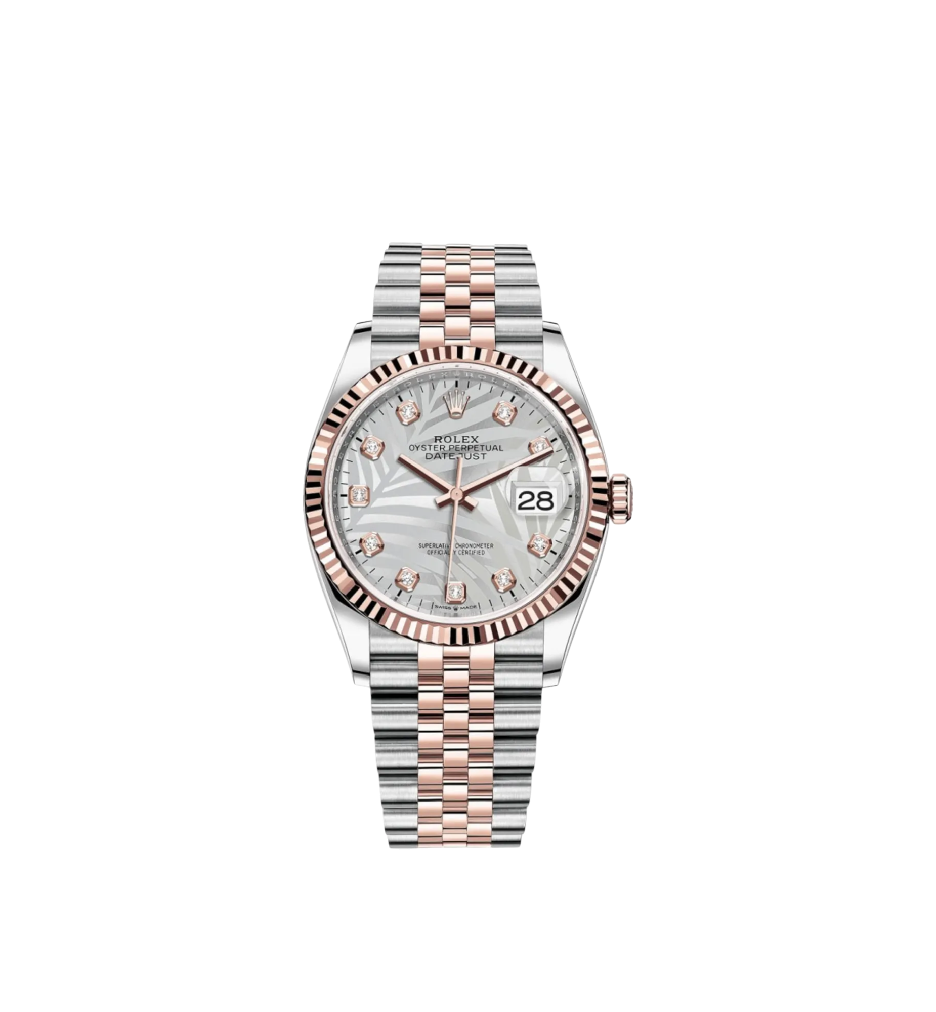 Rolex Datejust 36 Ref. 126231 | Steel & Rose Gold Palm Dial