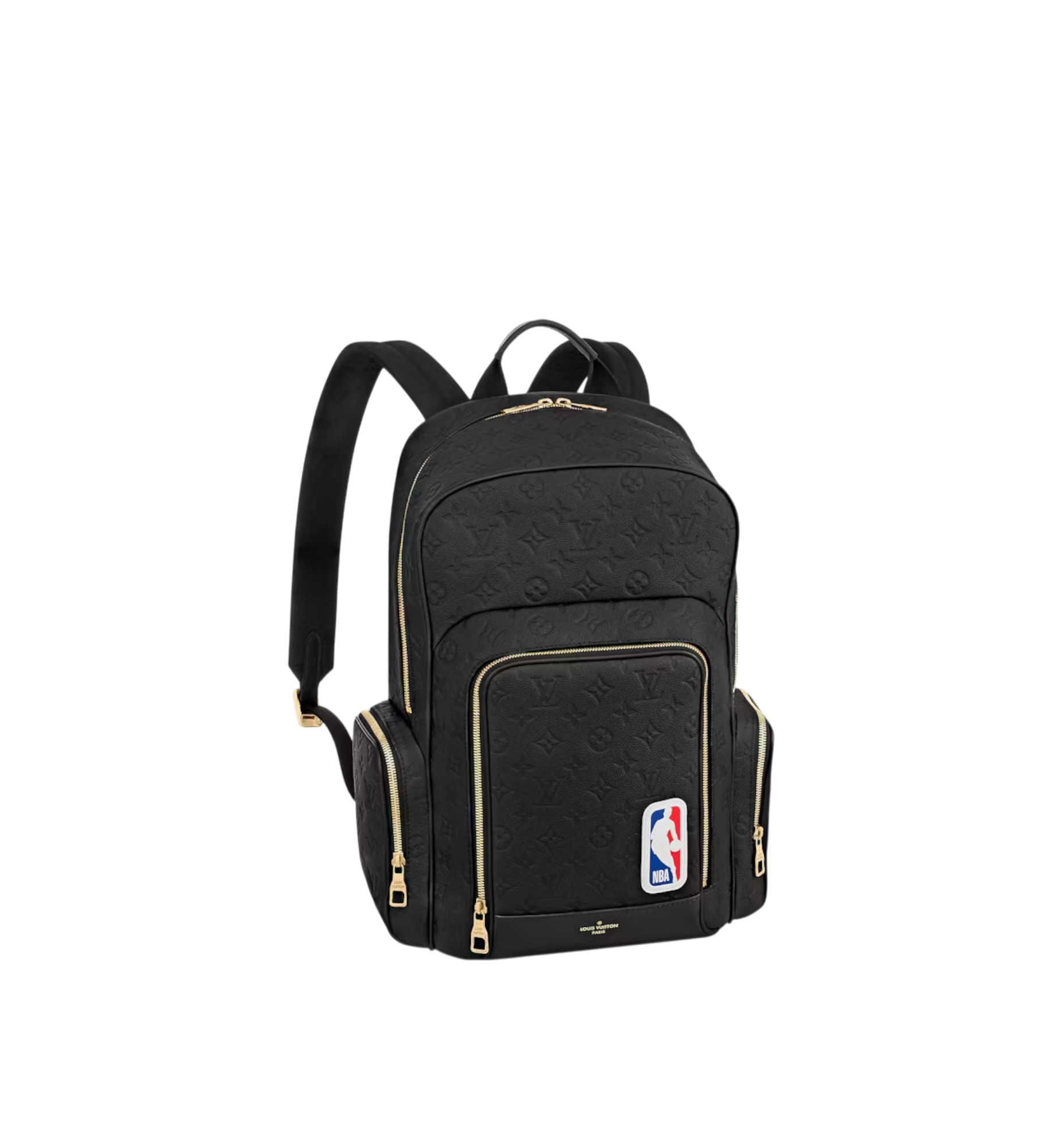 Louis Vuitton x NBA Basketball Backpack Ball Grain Leather Black