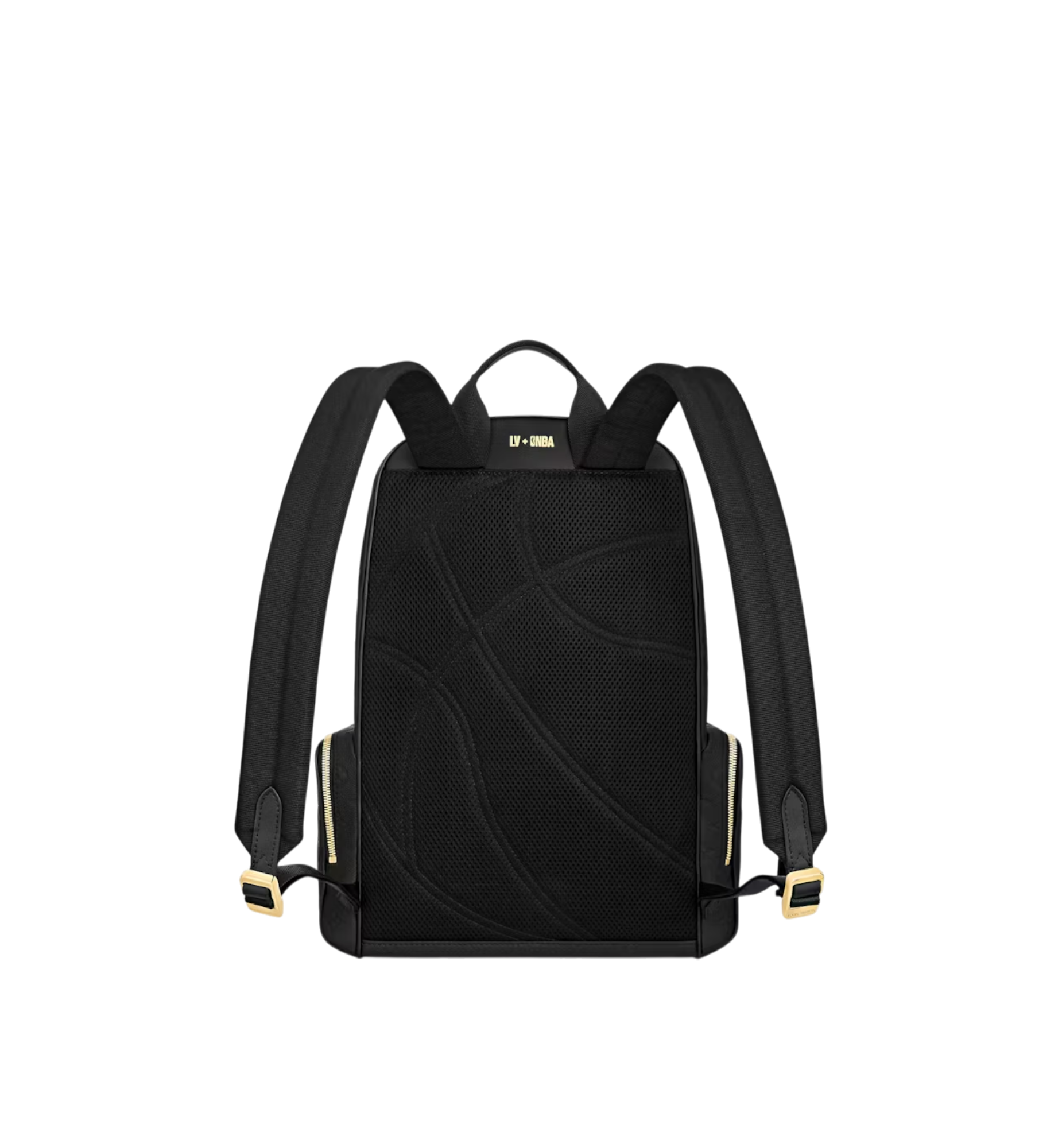 Louis Vuitton x NBA Basketball Backpack Ball Grain Leather Black