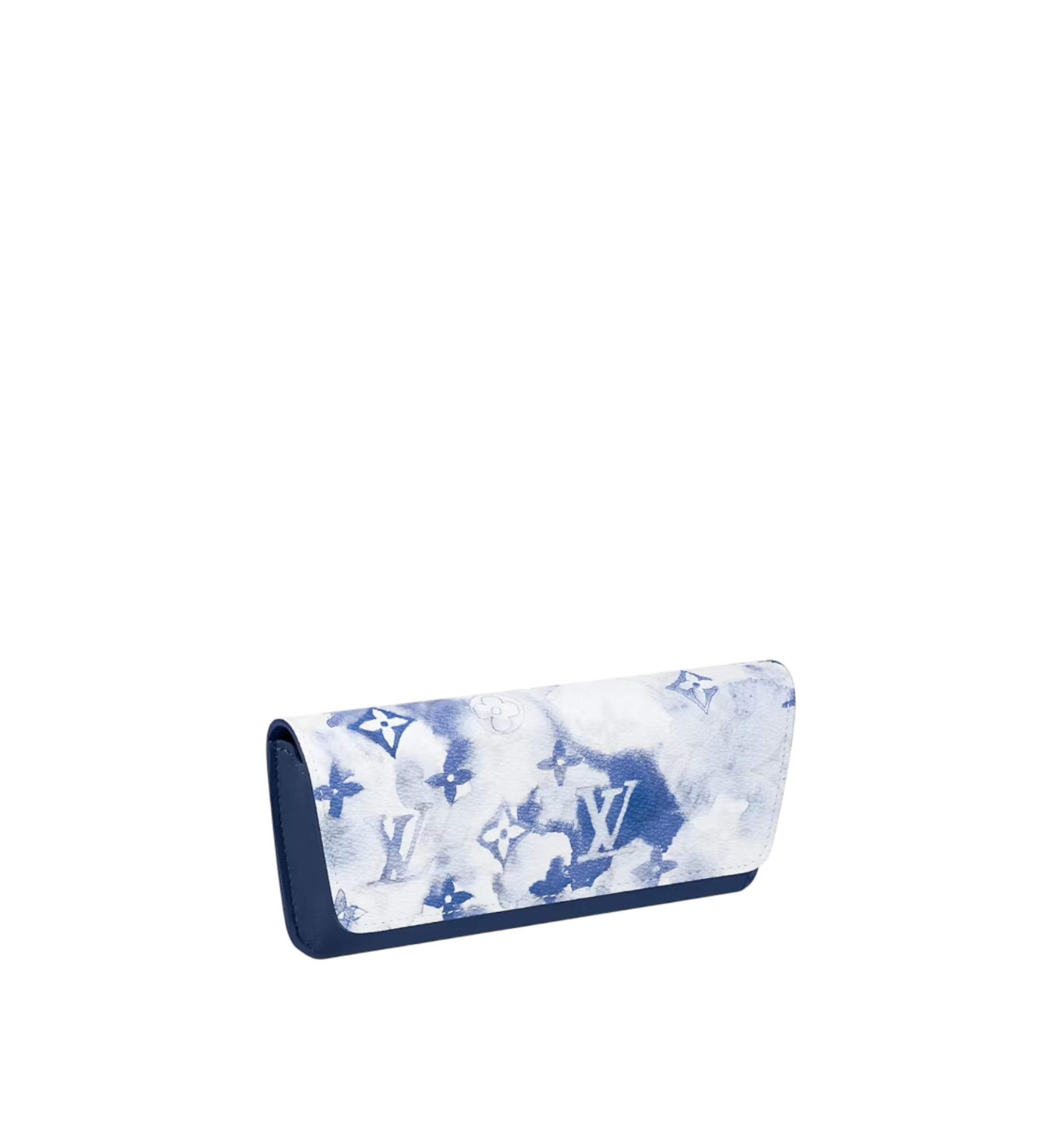 Louis Vuitton Woody Glasses Case Watercolor Monogram Blue