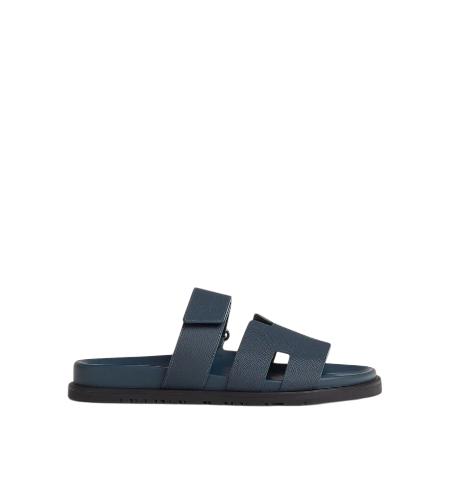 Hermès Chypre Sandals Epsom Navy Blue