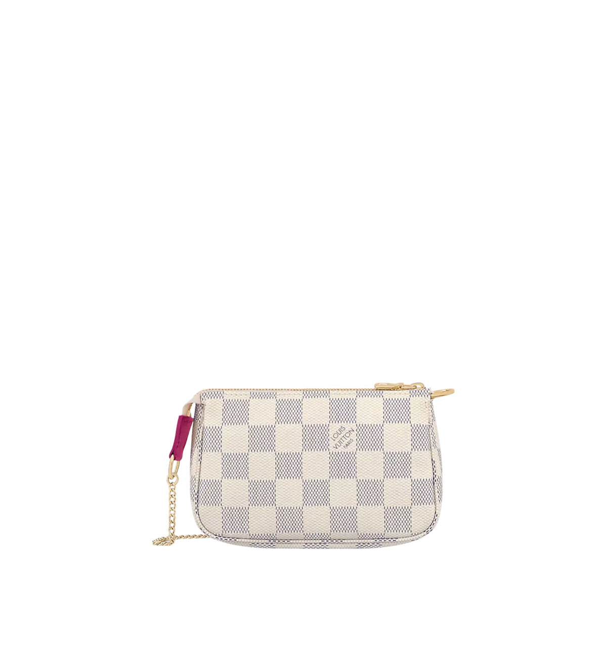 Louis Vuitton Mini Pochette Accessories Xmas Hollywood Damier Azur Fuschia