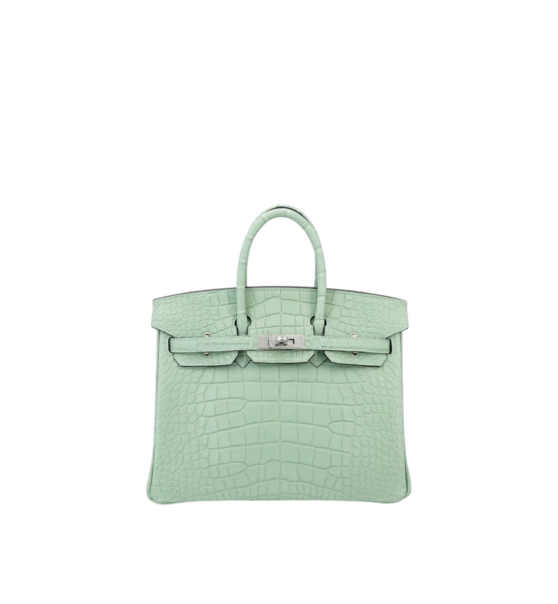 Hermès Birkin 25 Vert d'Eau (6U) Matte Alligator PHW