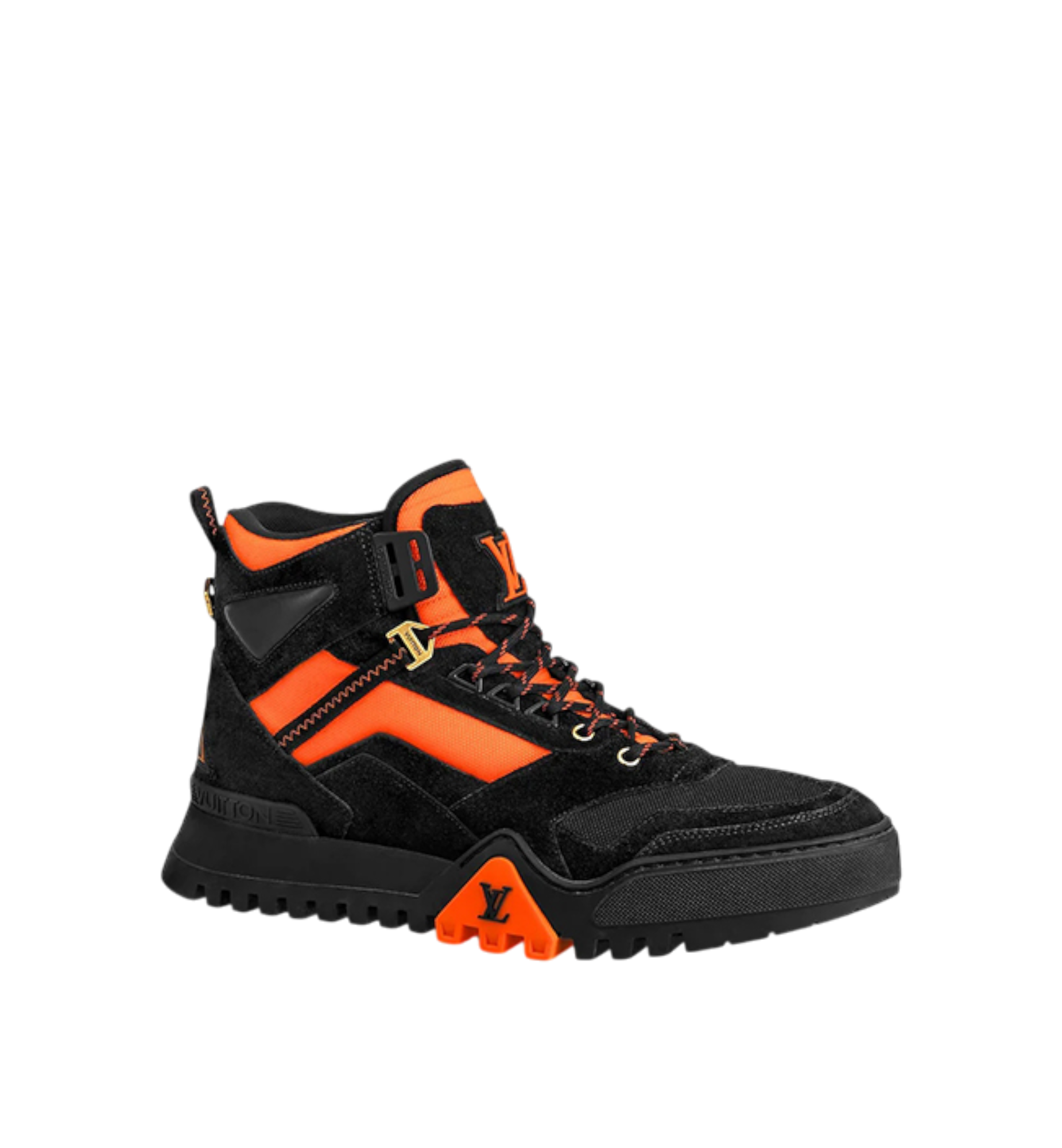 LOUIS VUITTON SNEAKERS BROWNSVILLE BLACK ORANGE MEN
