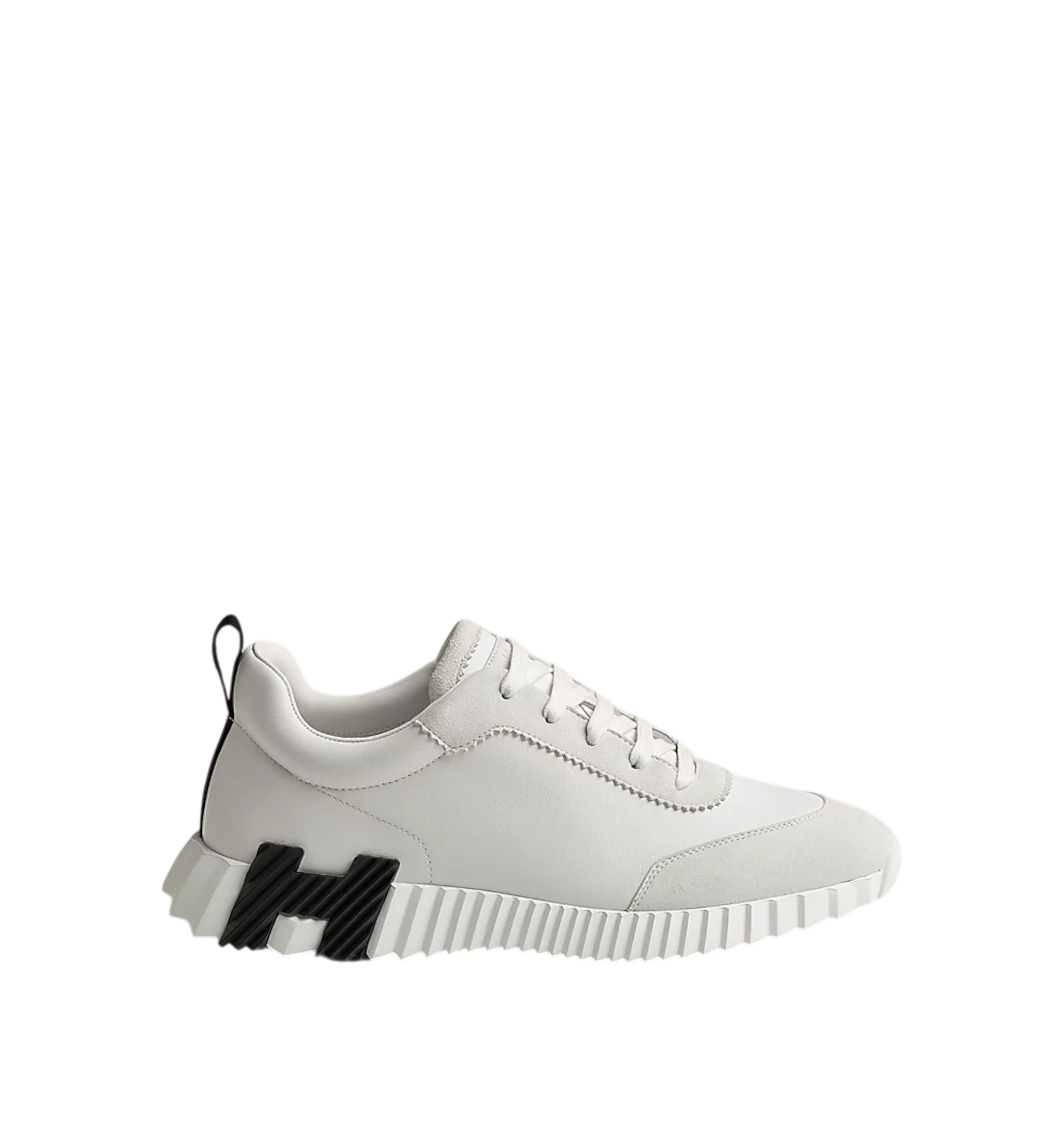 Hermès Bouncing Sneaker Femme Veau | Chevre Velours | Blanc