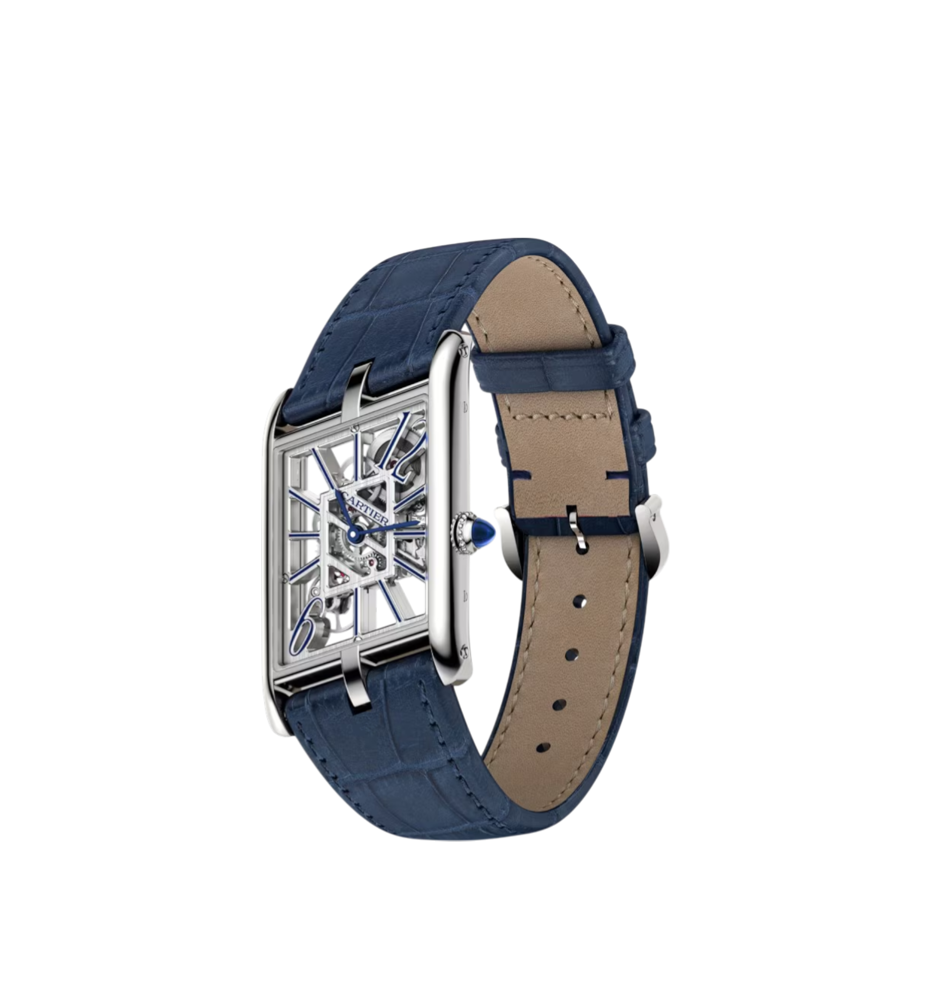 Cartier Tank Asymétrique skeleton watch Ref. WHTA0012