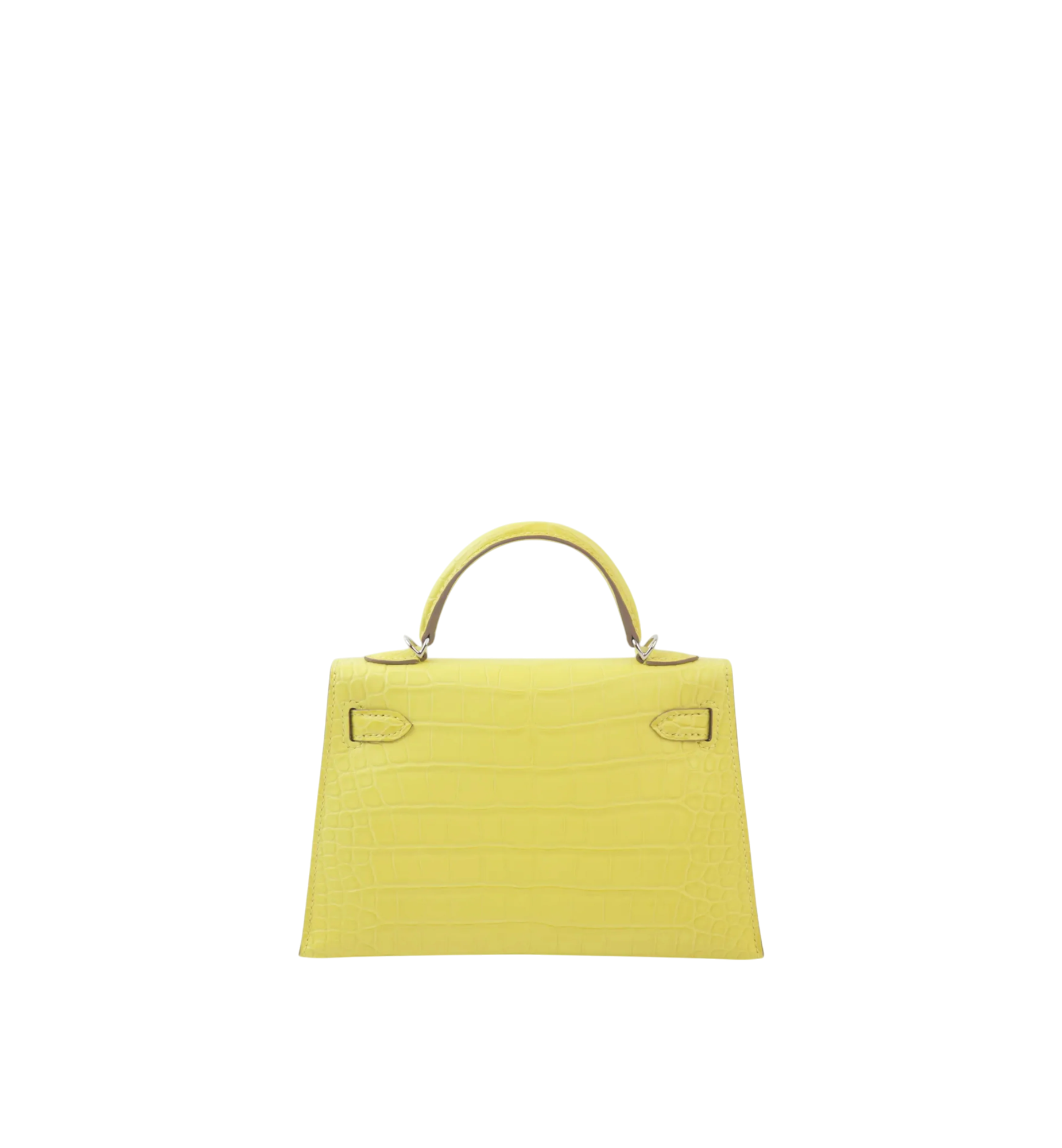 Hermès Mini Kelly II Lime (9R) Matte Alligator PHW