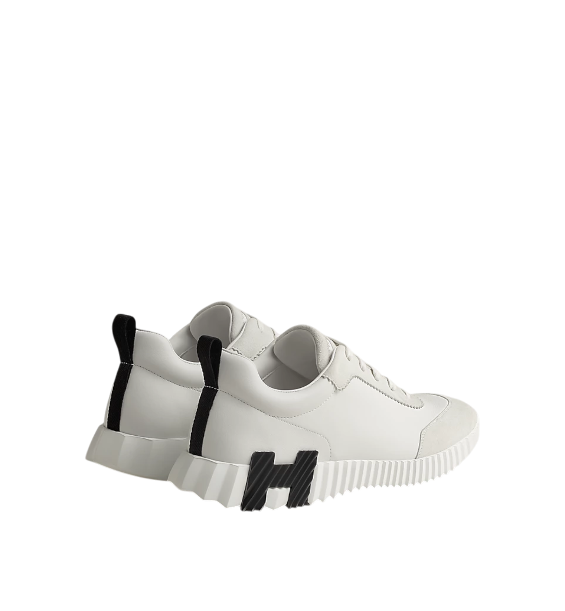 Hermès Bouncing Sneaker Femme Veau | Chevre Velours | Blanc