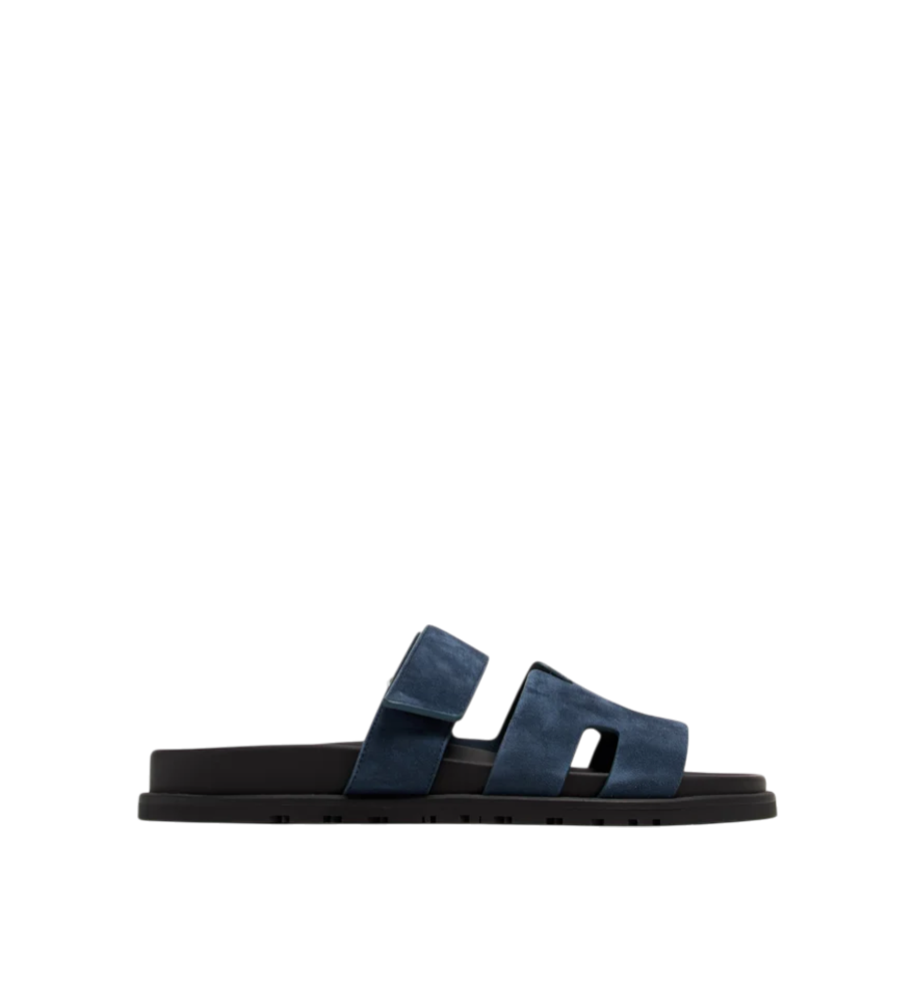 Hermès Chypre Sandal Suede Bleu Turquin