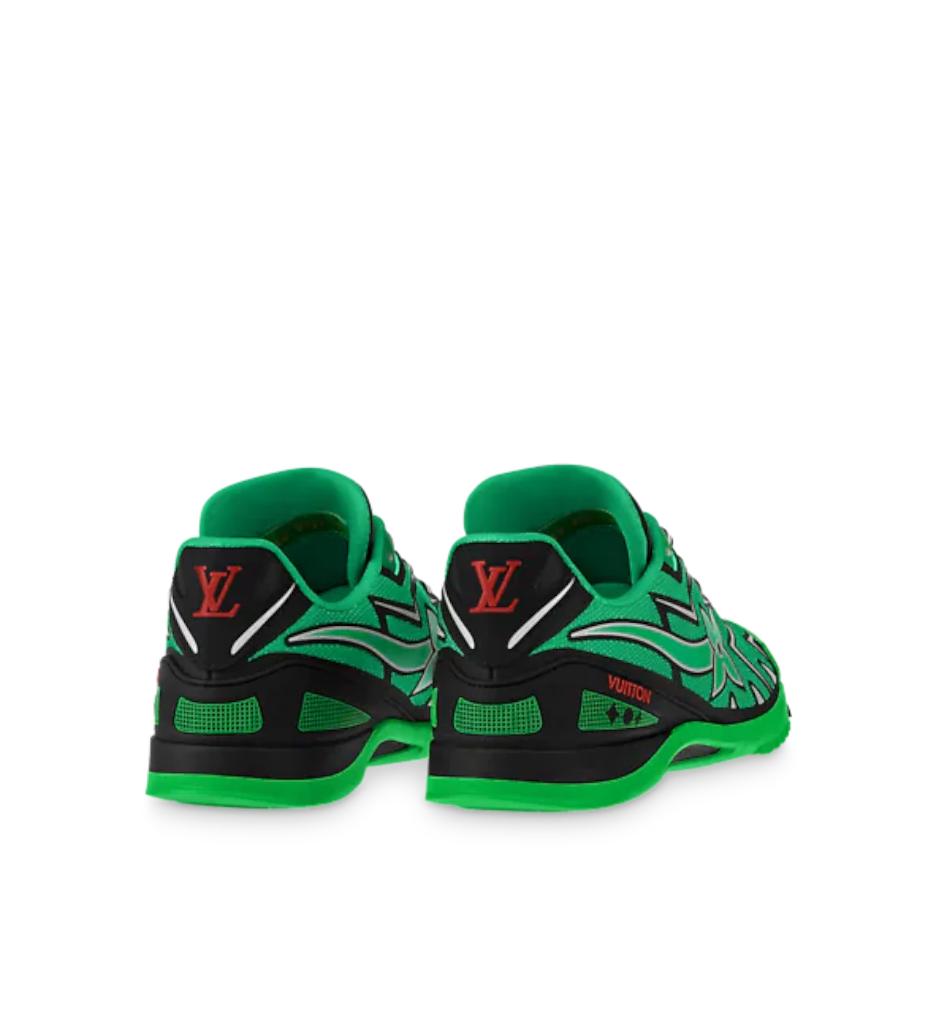 LOUIS VUITTON SPRINT ATHLETIC SNEAKERS BLACK/GREEN MEN