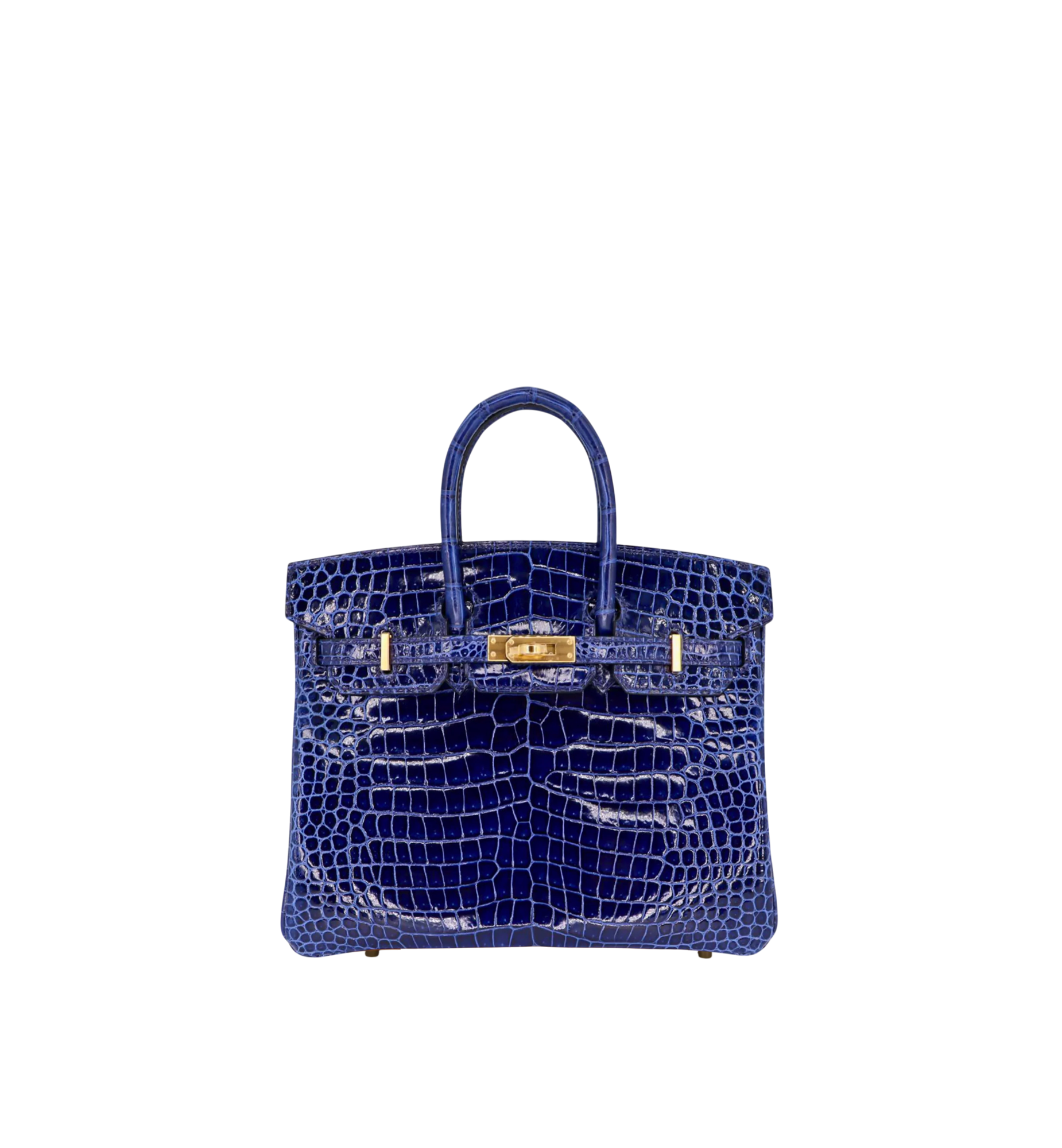 Hermès Birkin 25 Blue Saphir Niloticus Crocodile GHW | Luxury Handbag