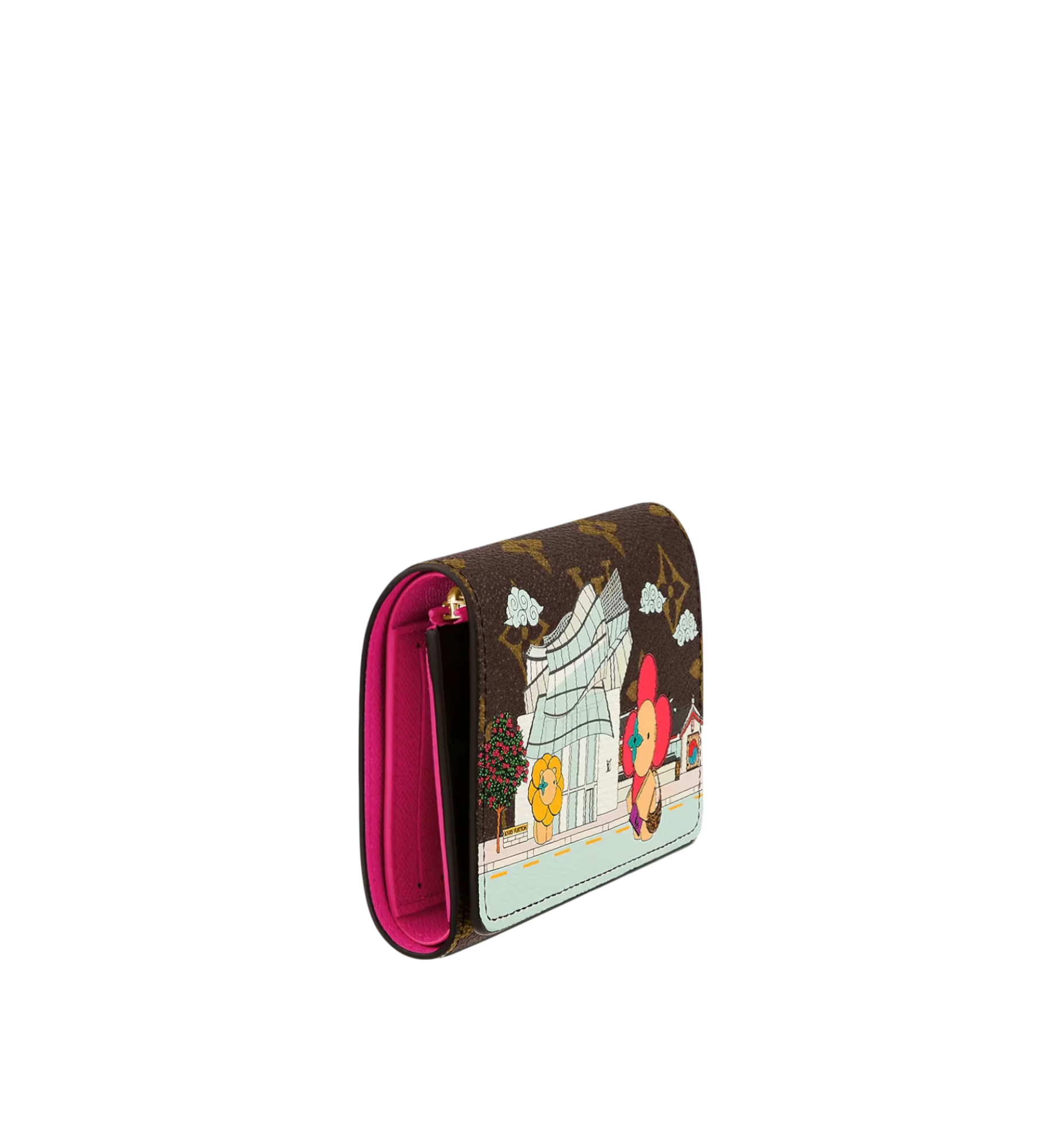 Louis Vuitton Victorine Wallet Vivienne Holiday Monogram Canvas Fuchsia