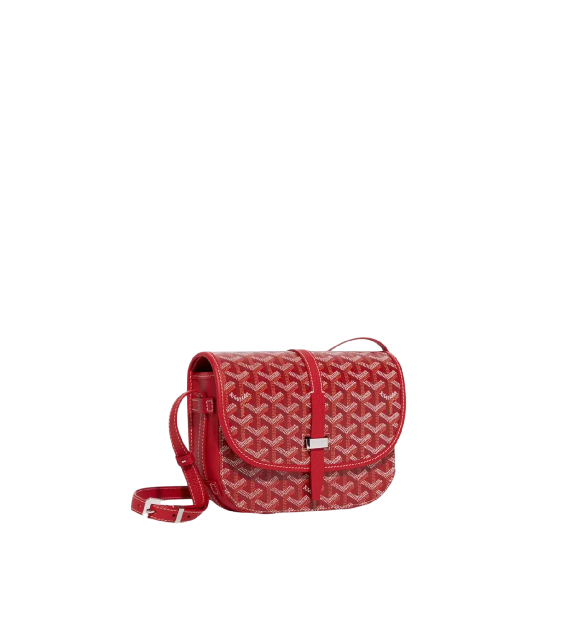 Goyard Belvedere PM Bag Red | Luxury Crossbody in Goyardine Canvas