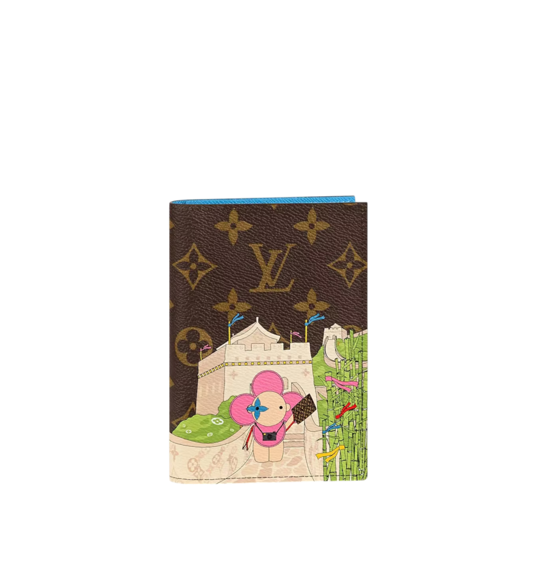 Louis Vuitton Passport Cover Monogram Vivienne Myosotis Blue