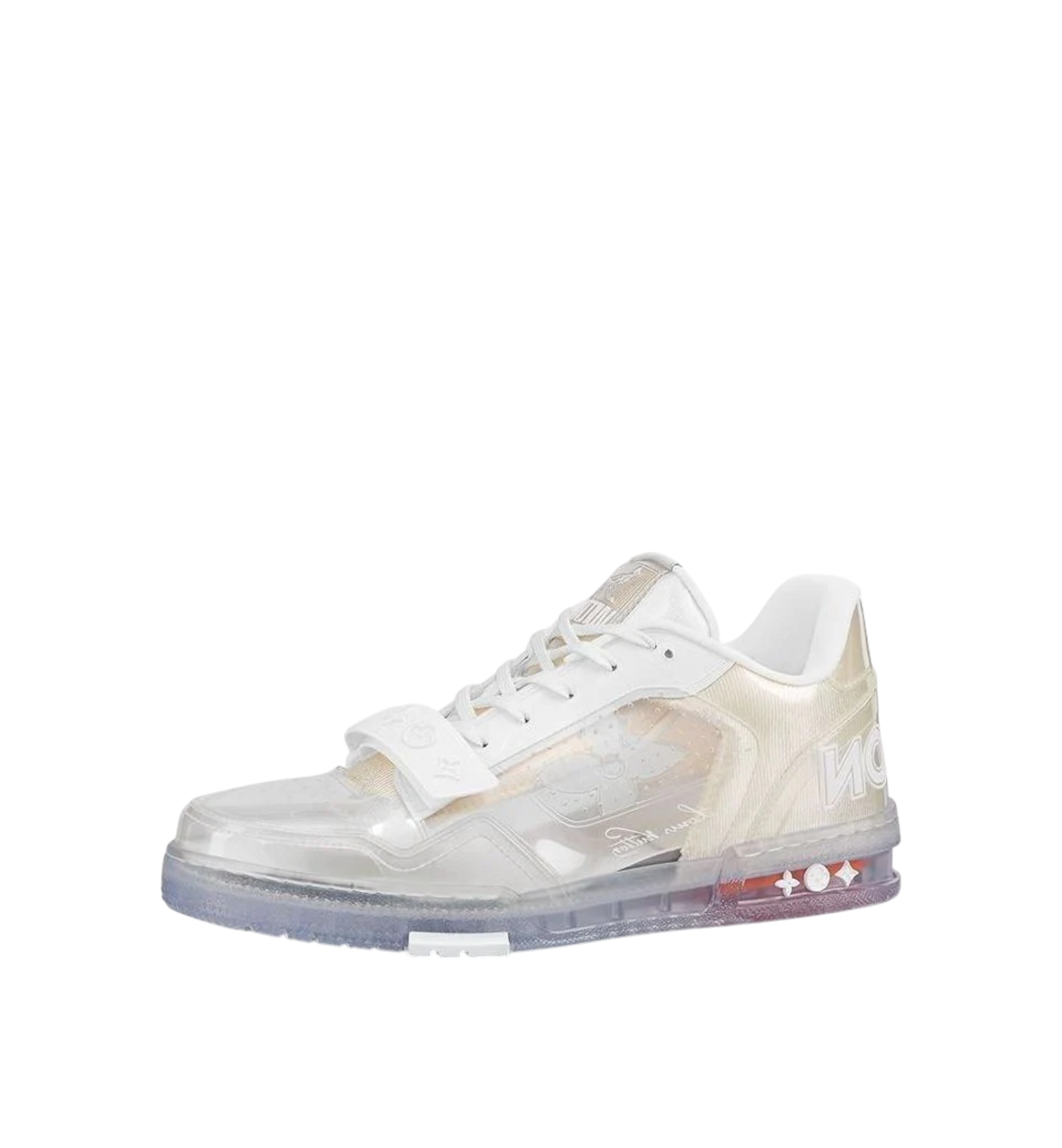 LOUIS VUITTON TRAINERS TRANSPARENT WHITE MEN