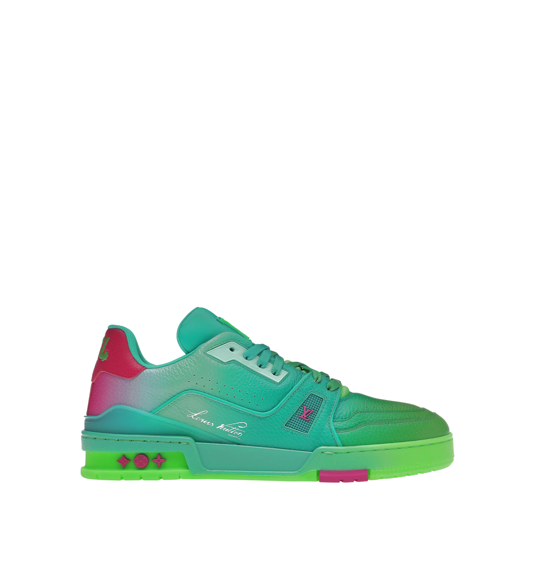 Louis Vuitton Sneaker #54 Aqua And Pink Men