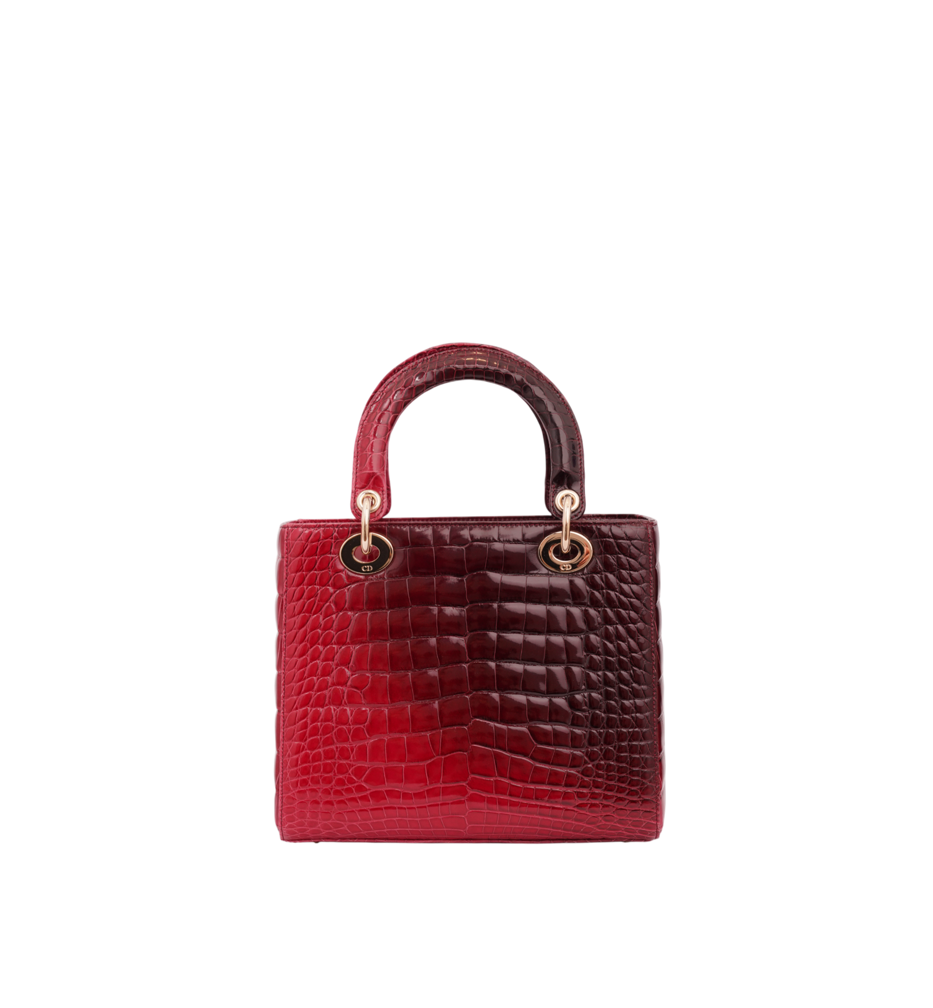 Dior Red Alligator Leather Medium Tote Bag