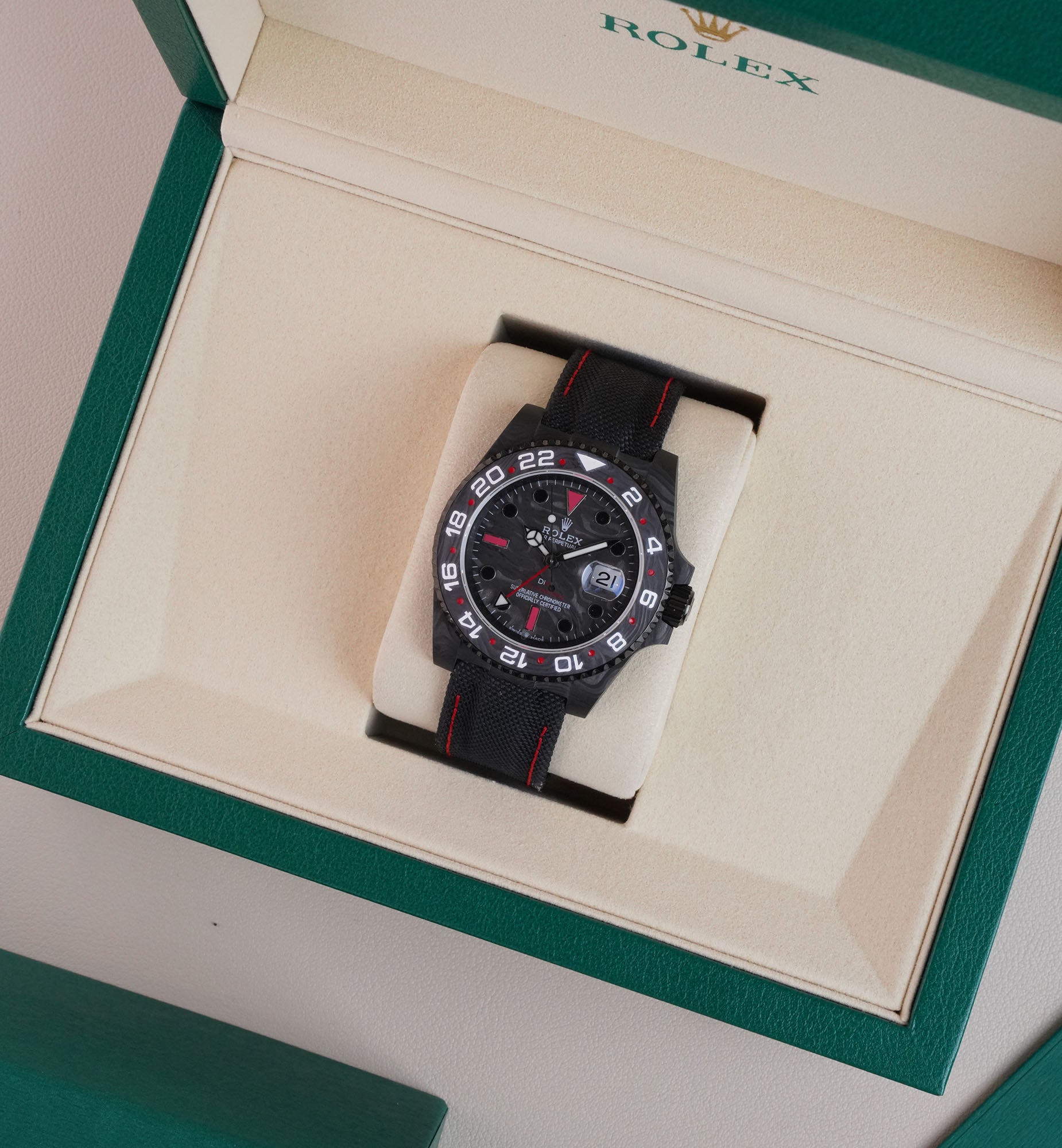 Rolex DIW GMT-Master II Carbon Black Dial