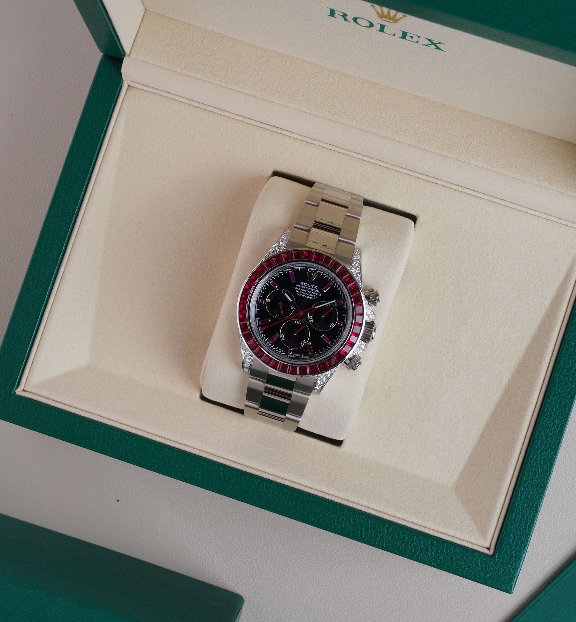 Rolex Daytona 40 Ref. 126599TRU | Ruby Bezel