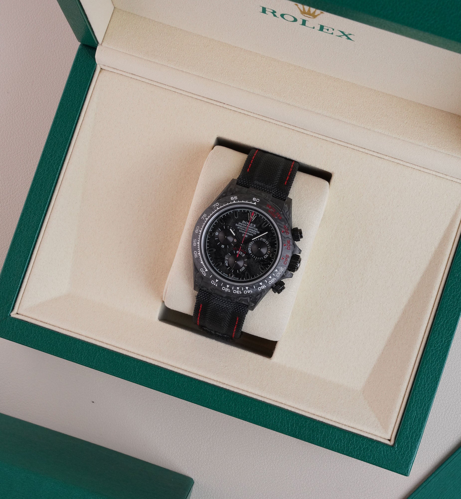 Rolex DIW Cosmograph Daytona Carbon Black Dial