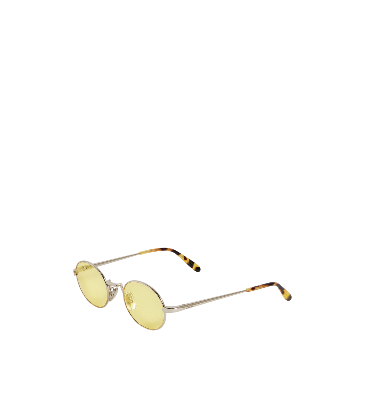Loewe LW40151U 16J Sunglasses Silver Oval Frame, Light Yellow Lenses LOEWE Slim sunglasses for Men - Silver in KSA | Level Shoes main image 4