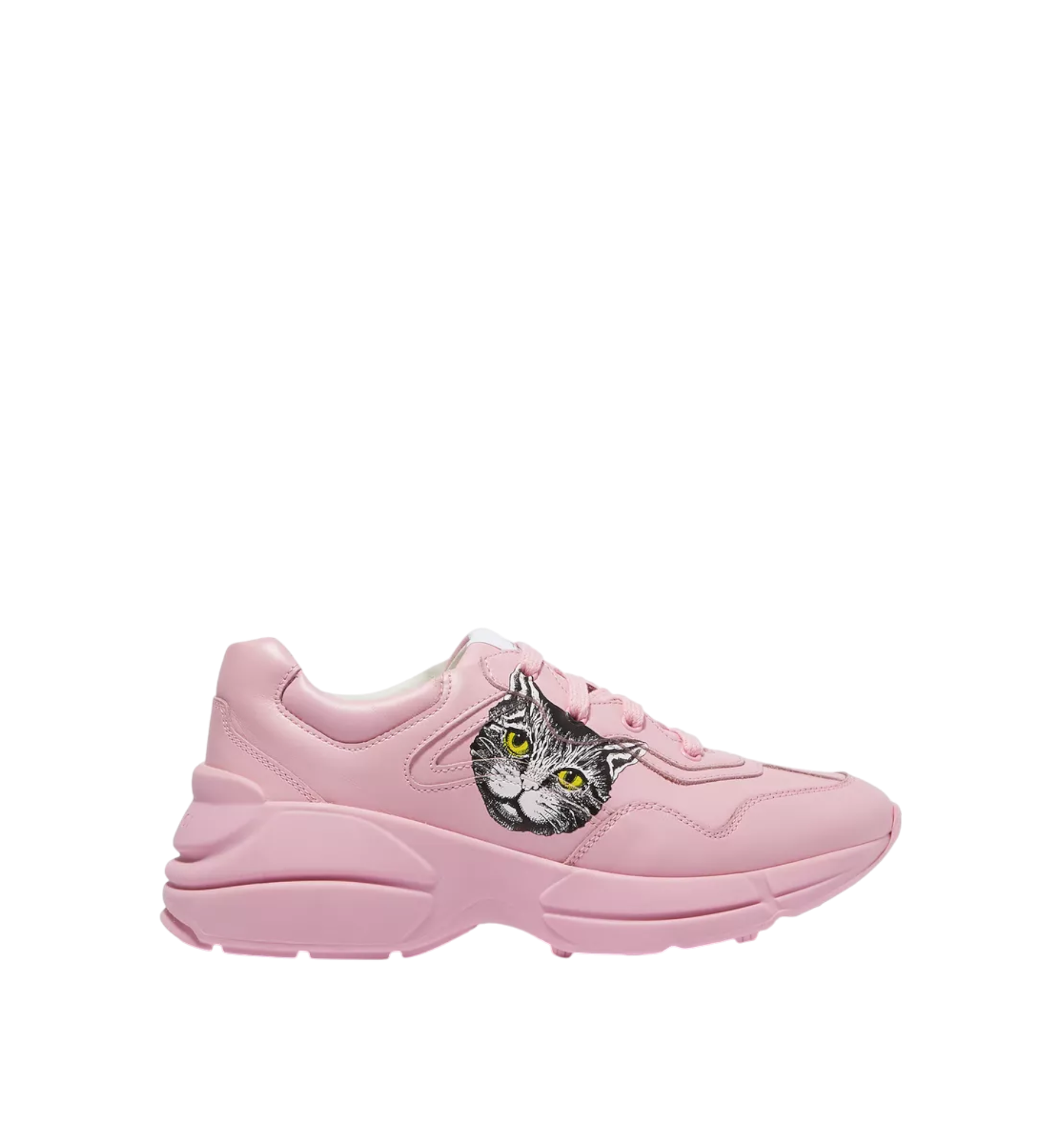 GUCCI SNEAKER PINK LEATHER MYSTIC CAT WOMEN