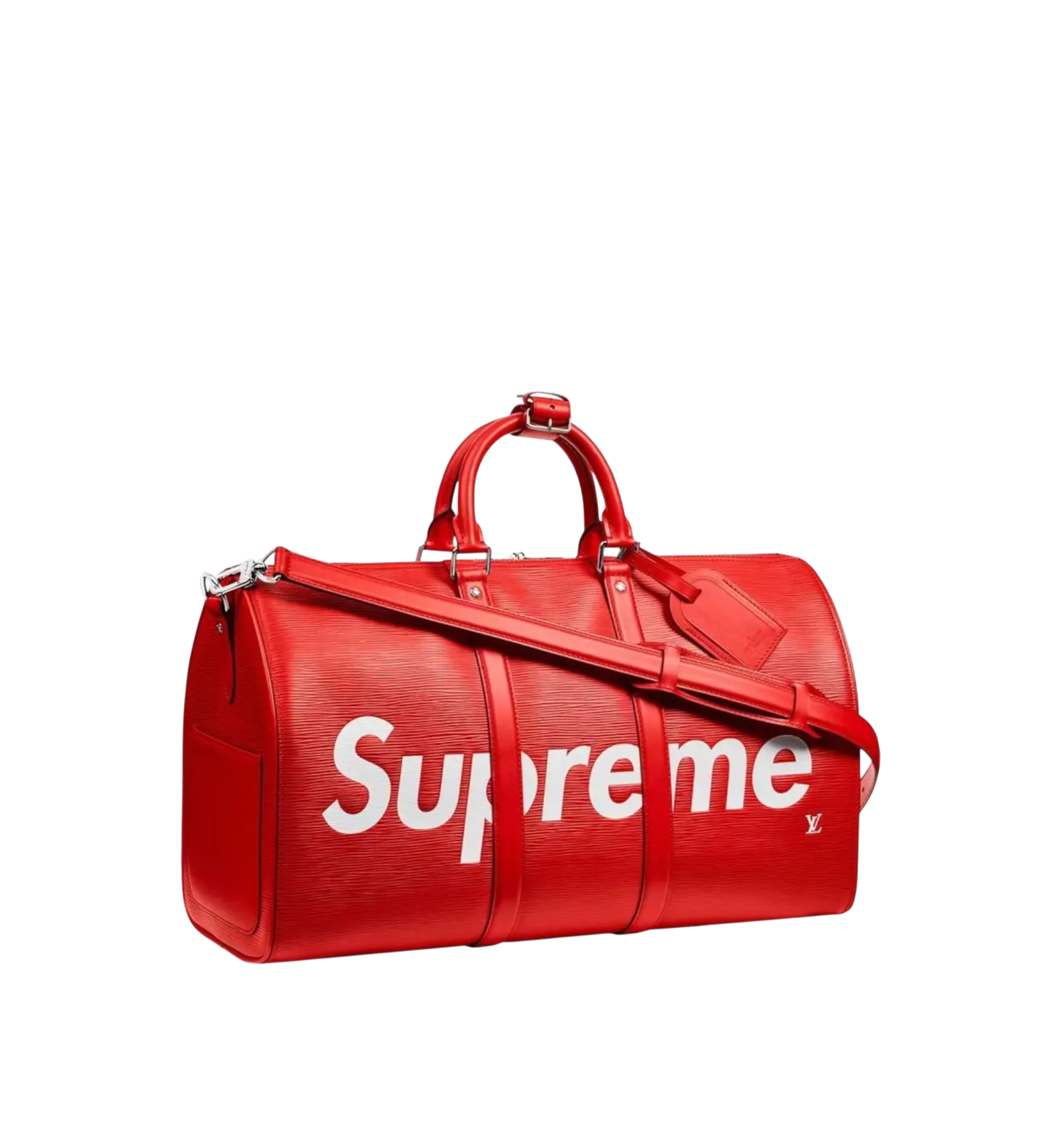 Louis Vuitton x Supreme Keepall Bandouliere Epi 45 "Red"