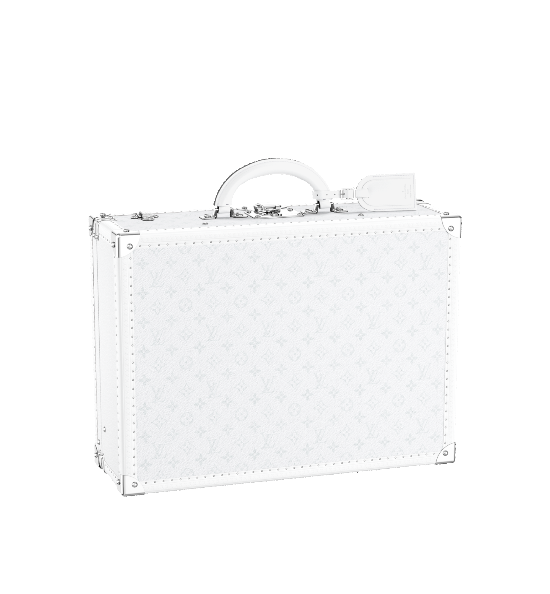 Louis Vuitton Bisten 50 White Monogram Trunk | Luxury Travel Case