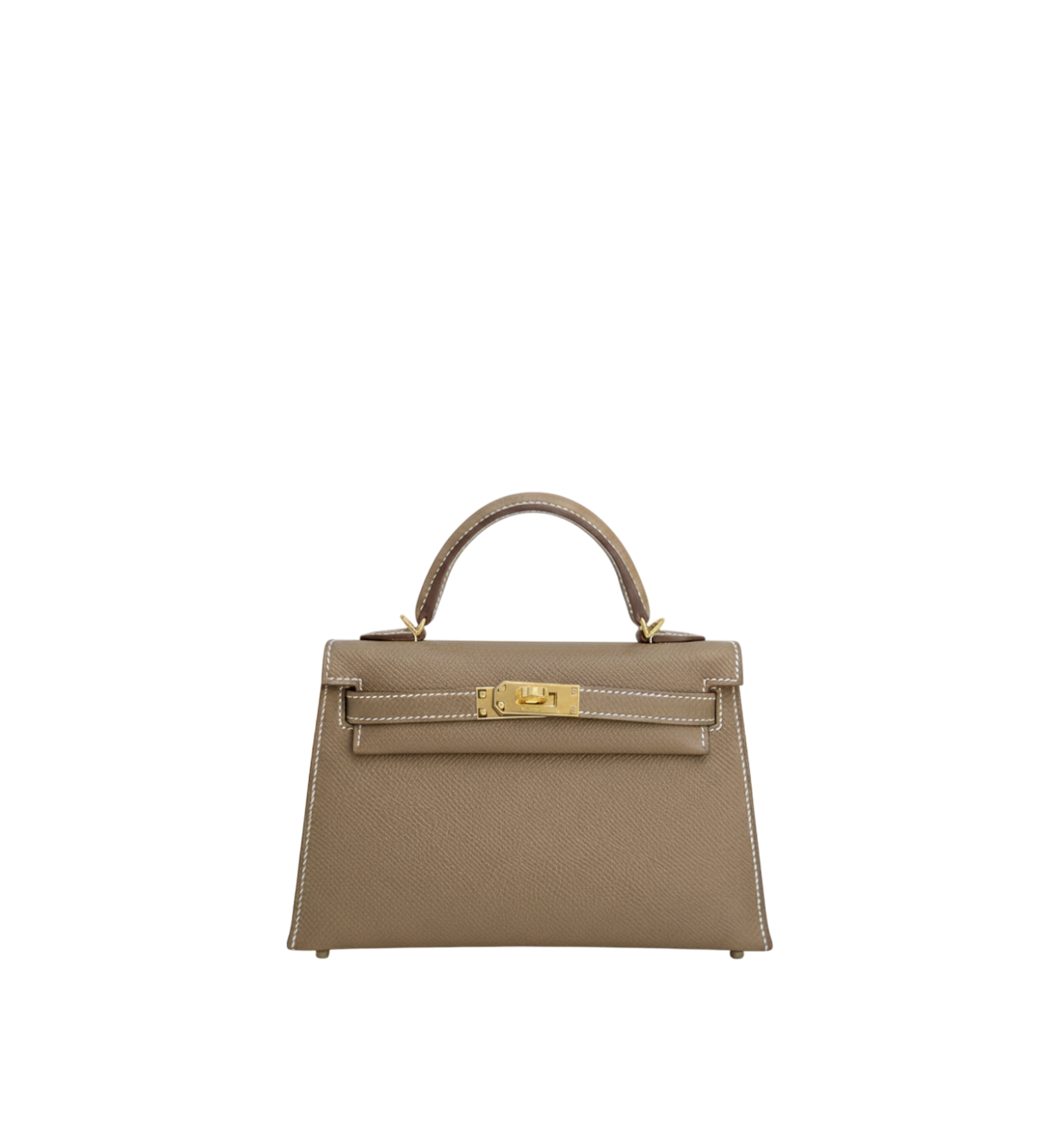 Hermès Kelly Mini Etoupe Epsom GHW