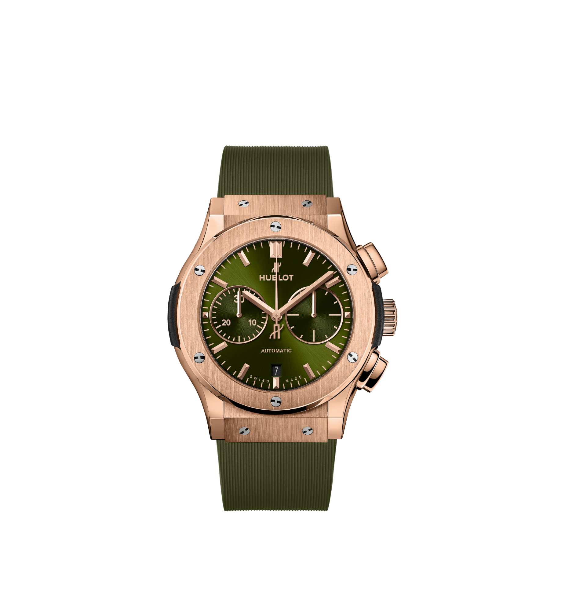Hublot Chronograph King Gold Green 45 Ref. 521.OX.8980.RX