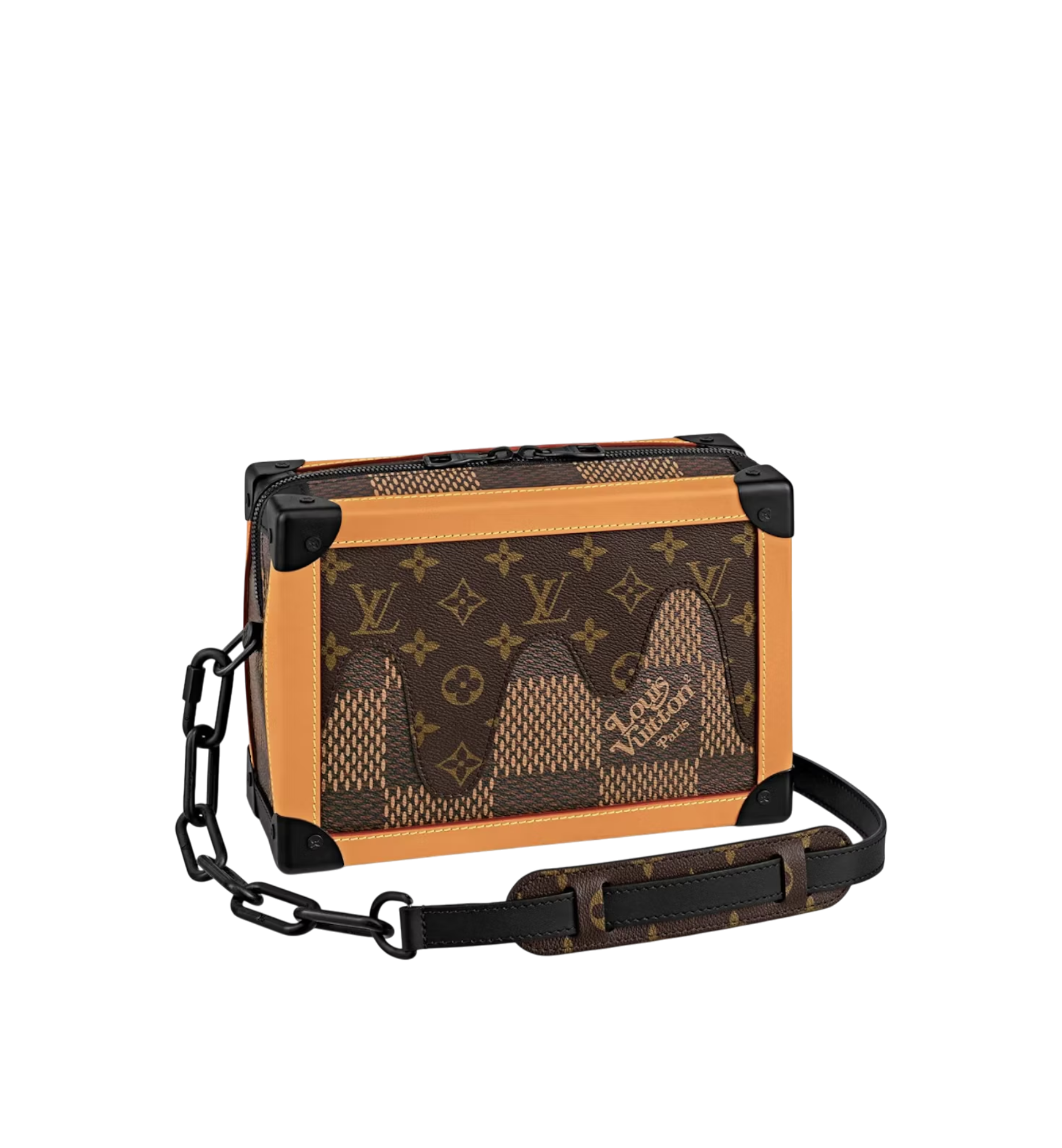 Louis Vuitton x Nigo Soft Trunk Damier Ebene Giant Brown Bag