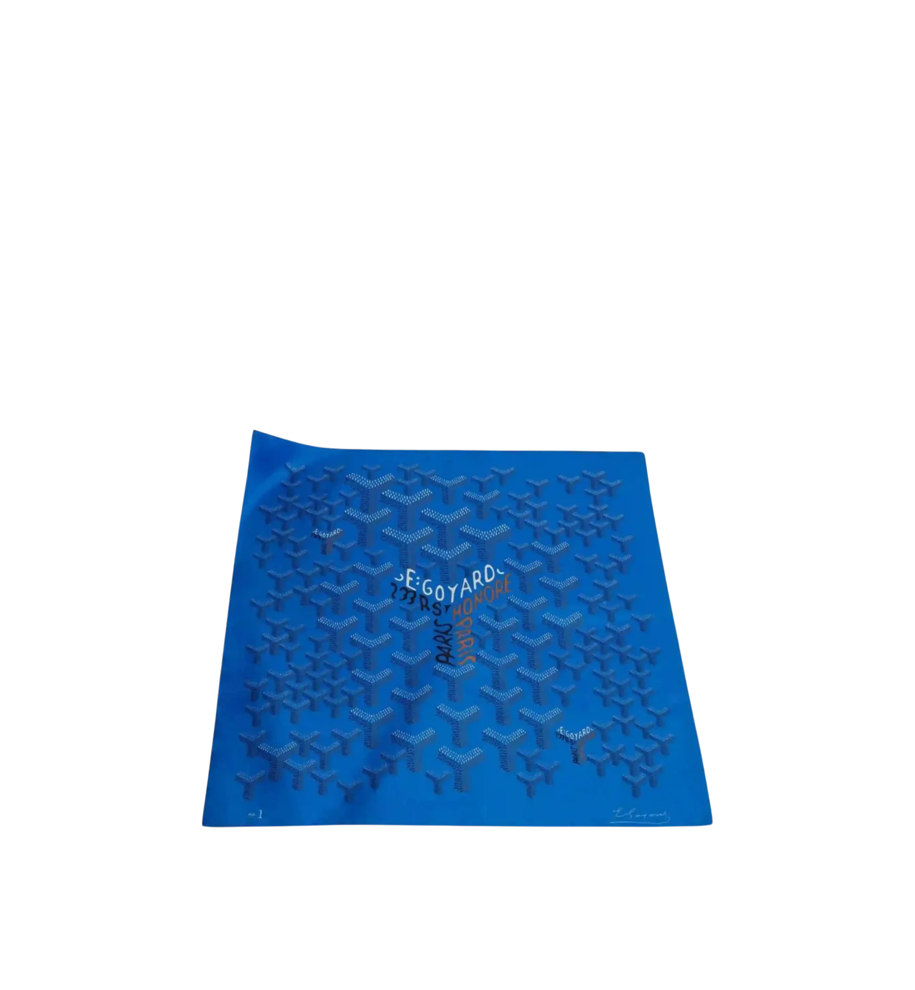 Goyard Scarf No 1 Sky Blue