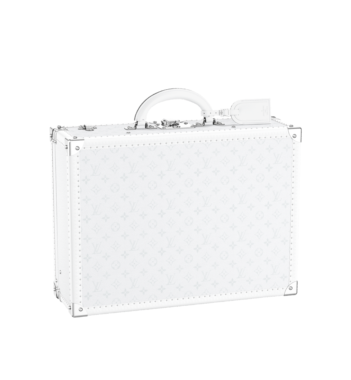 Louis Vuitton Bisten 60 Trunk | White Monogram Luxury Travel Case