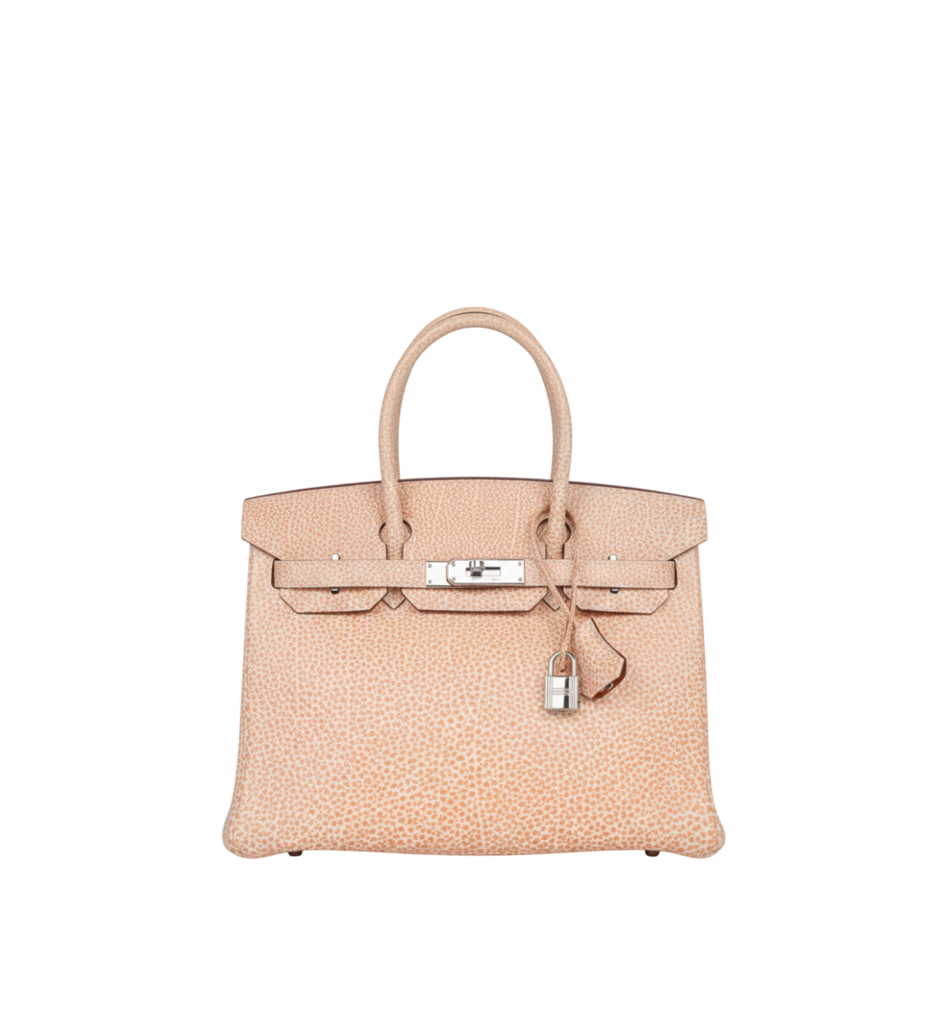 Hermès Birkin 30 Orange Dalmatian Buffalo Palladium Hardware