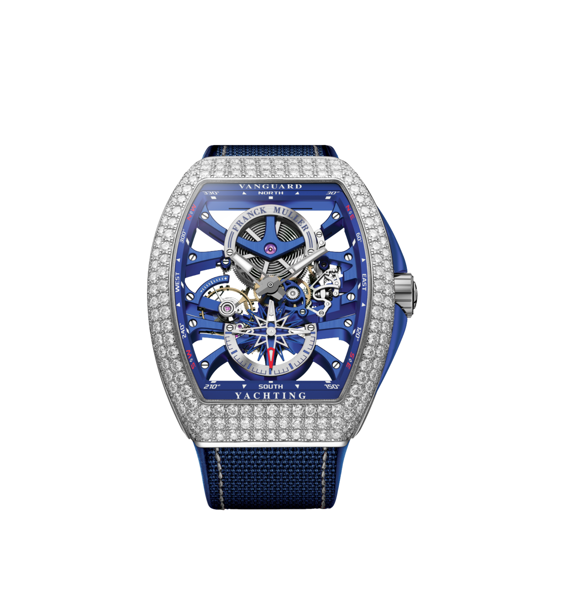 Franck Muller Vanguard Yacht Skeleton (Diamond-Set) Ref. V45 S6 SQT YACHT ANC D AC BL - N017