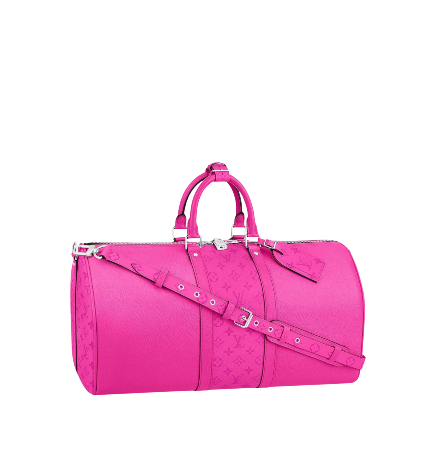 Louis Vuitton ピンクバッグ スノードーム LV Keepall Taigarama Pink 50 | Luxury Travel Duffle Bag