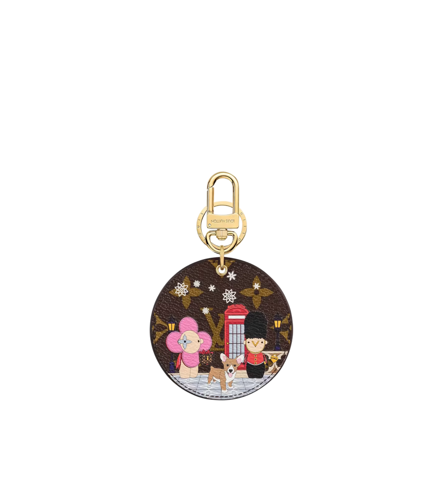 Louis Vuitton Illustre London Xmas Bag Charm and Key Holder Monogram Vivienne Brown