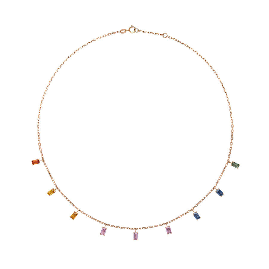 Baguette Cut Chain Necklace - Size L