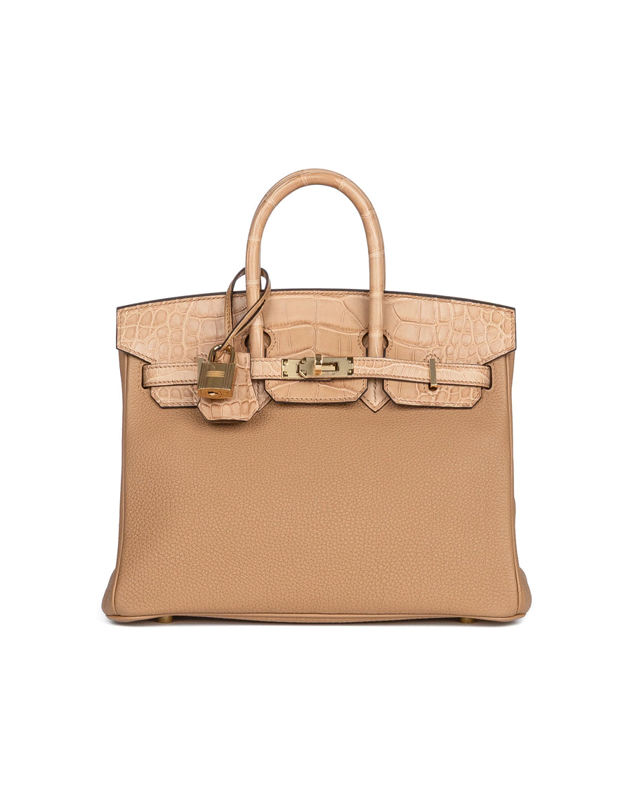 Hermès Birkin 25 Chai Matte Alligator GHW