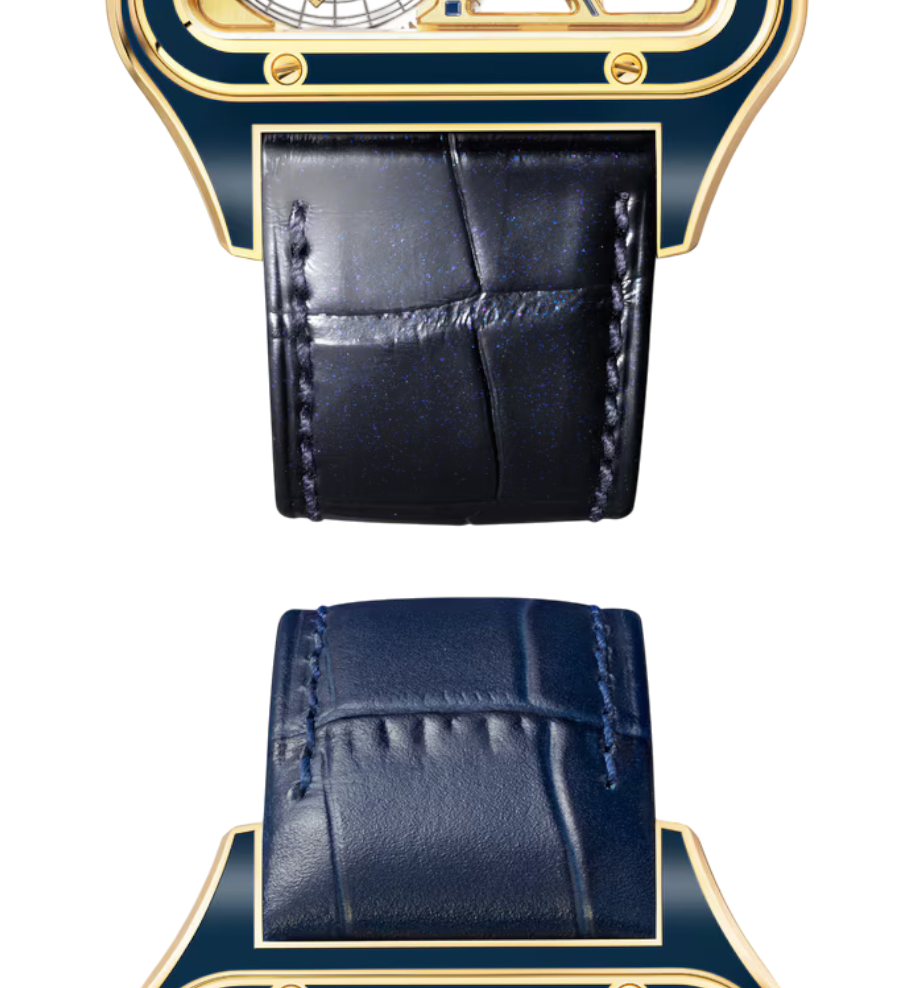 Santos-Dumont Skeleton Watch with micro-rotor Ref. WHSA0031 - Large