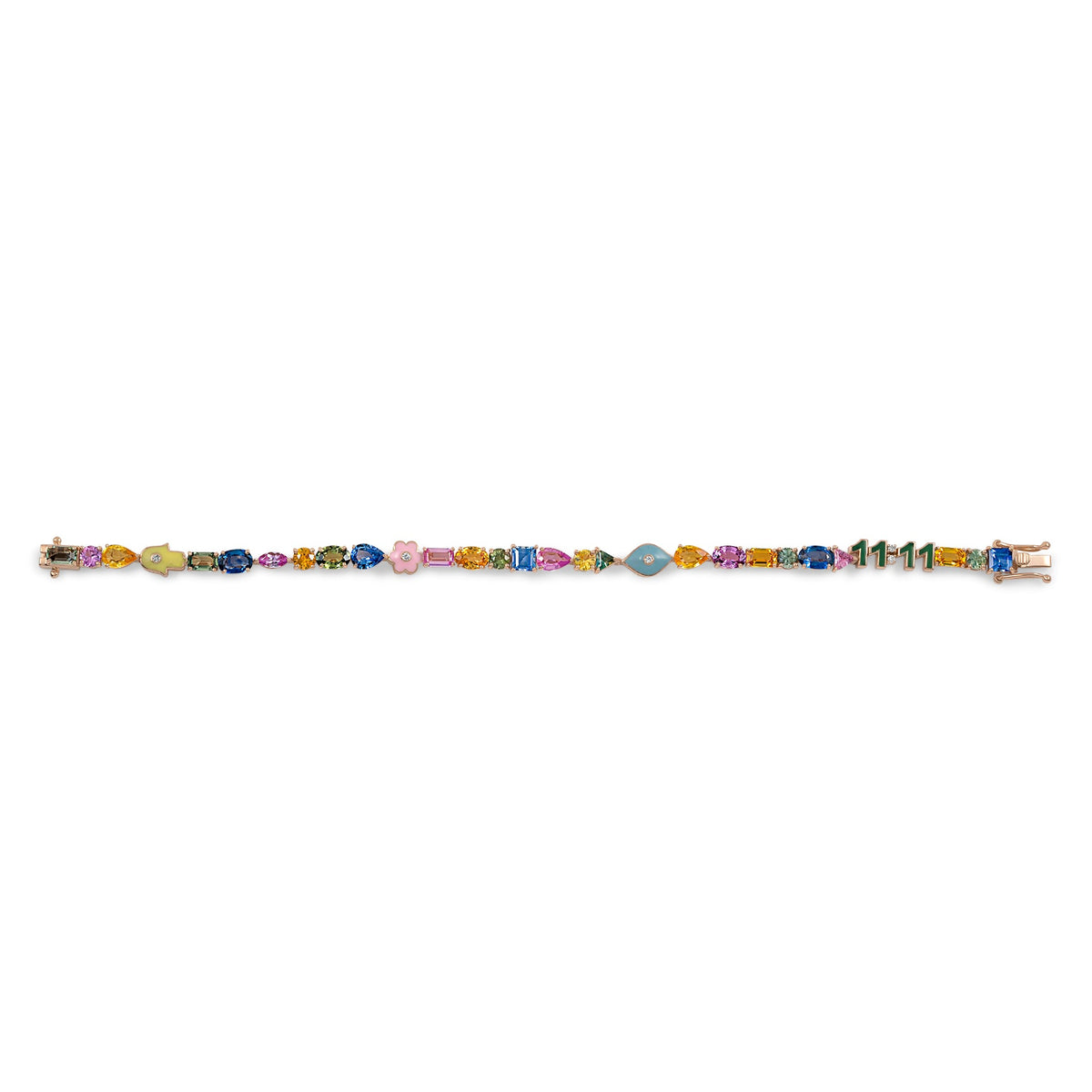 Lucky Rainbow Riviere bracelet