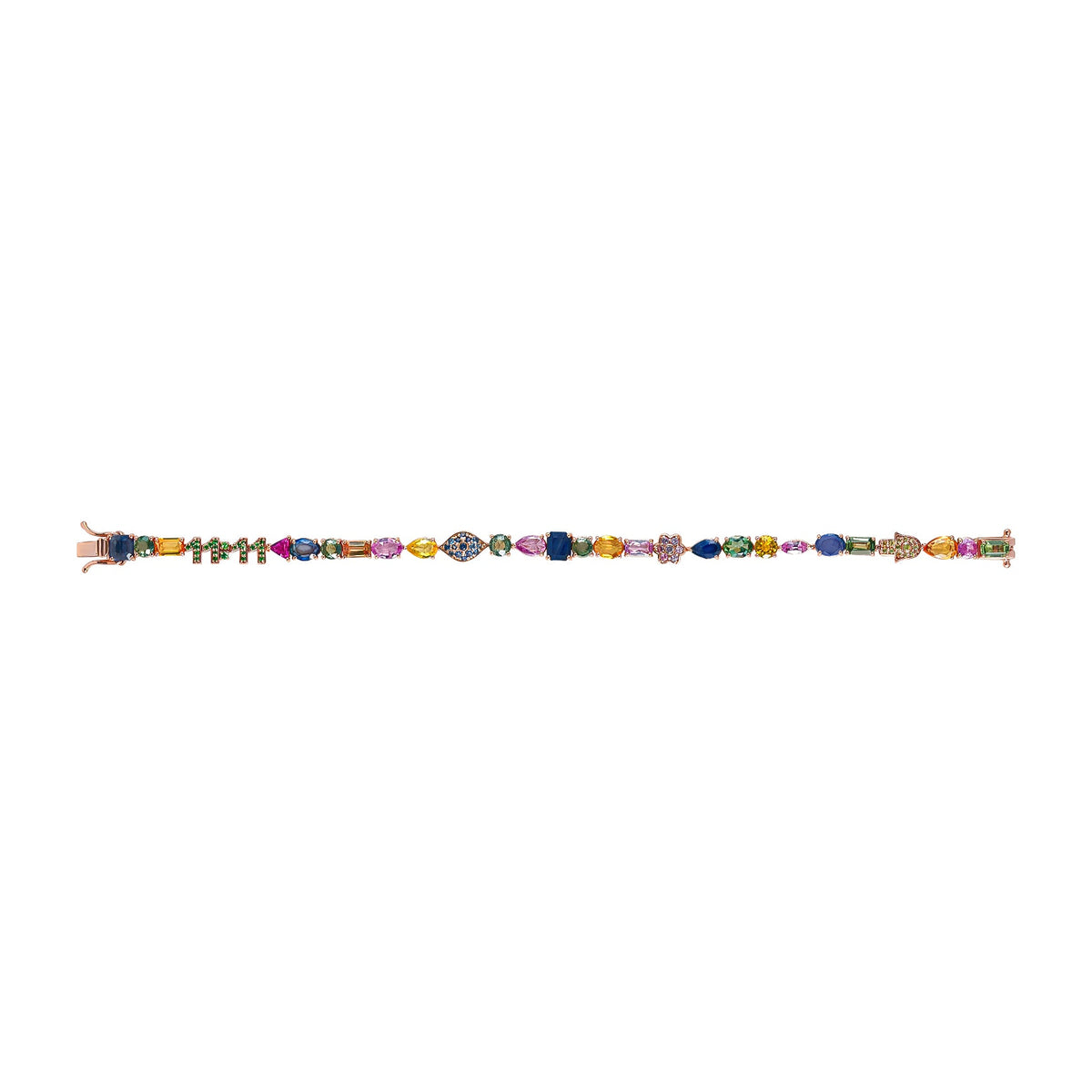 Lucky rainbow  riviere bracelet