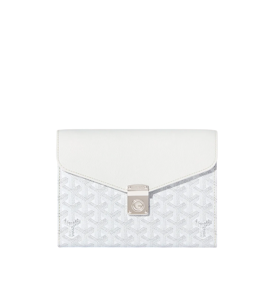 Goyard Chypre Wallet Pouch White