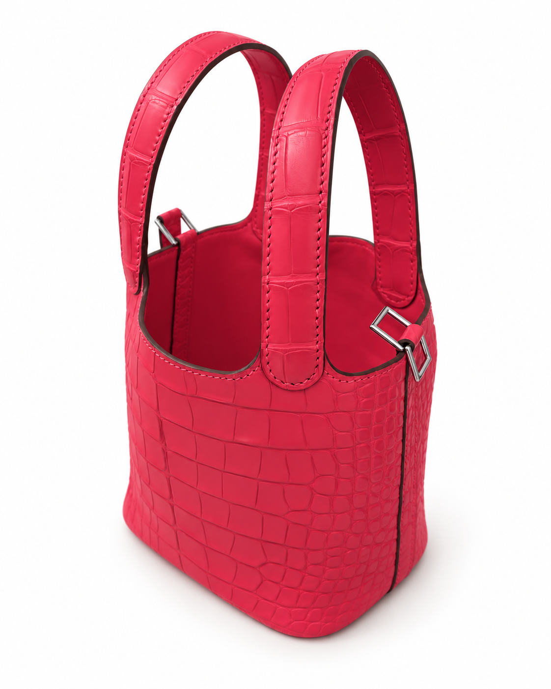 Hermès Picotin Micro Alligator Mississipiensis Rose Extreme (I6)