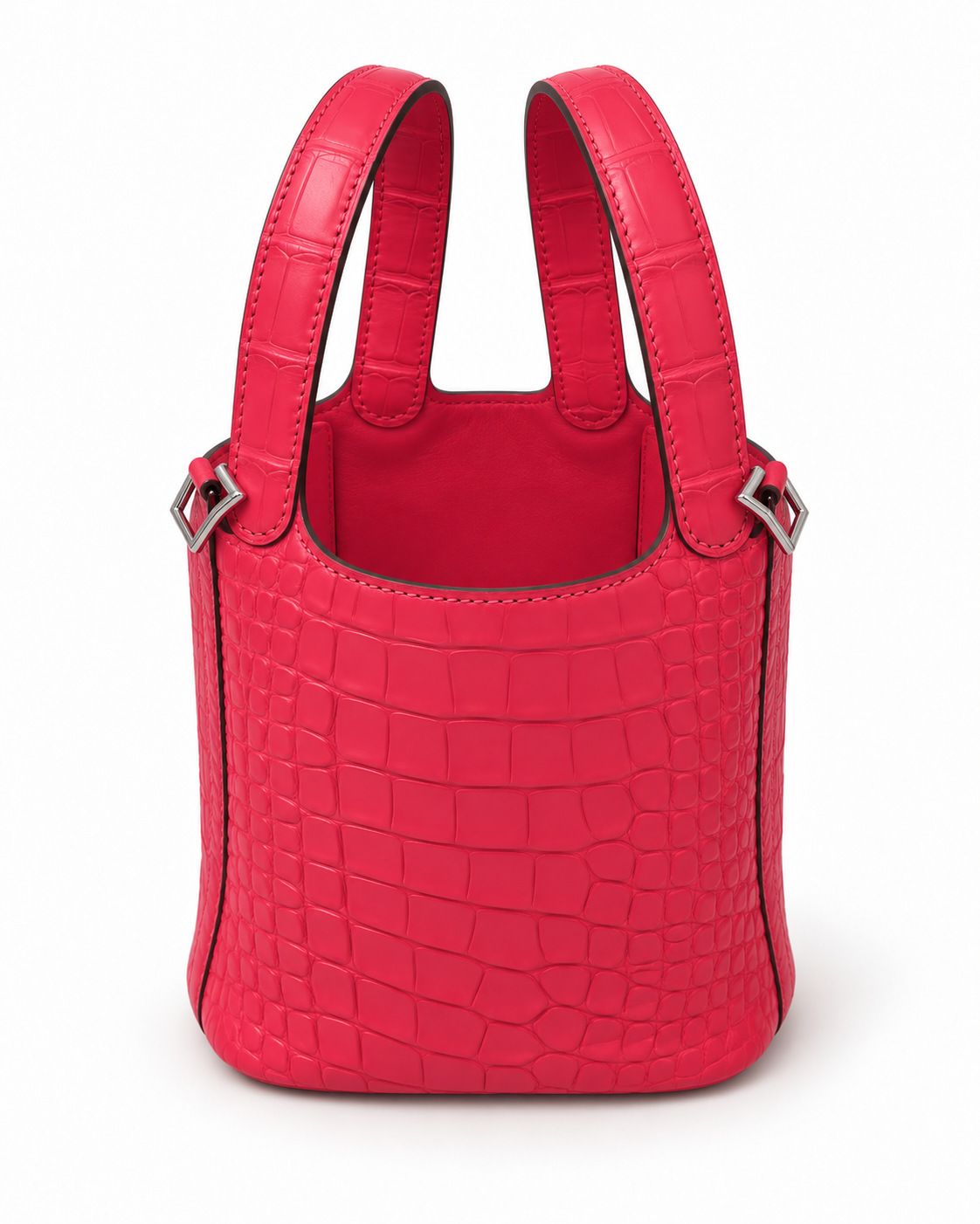 Hermès Picotin Micro Alligator Mississipiensis Rose Extreme (I6)
