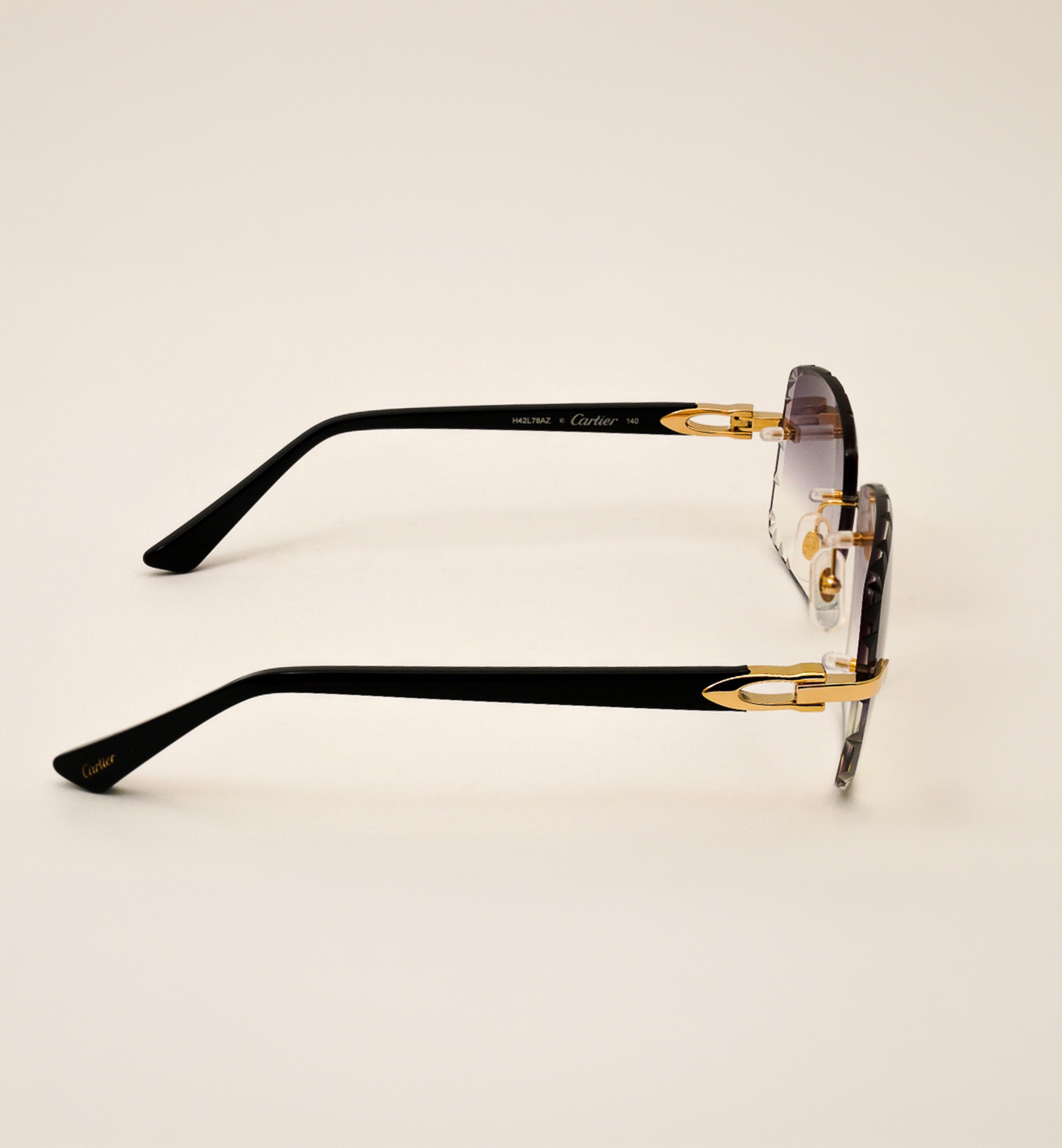 Cartier Sunglasses CT0607OJ-001 Black Acetates Grey Lens