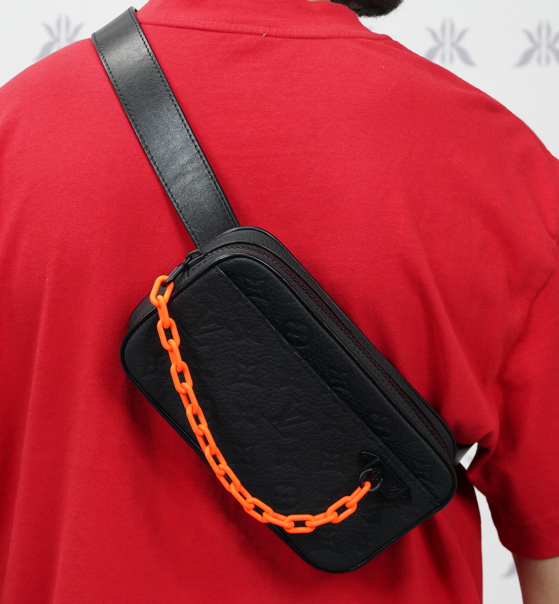 Louis Vuitton Monogram Taurillon Uniformes Solar Ray Soft Pochette Volga belt bag