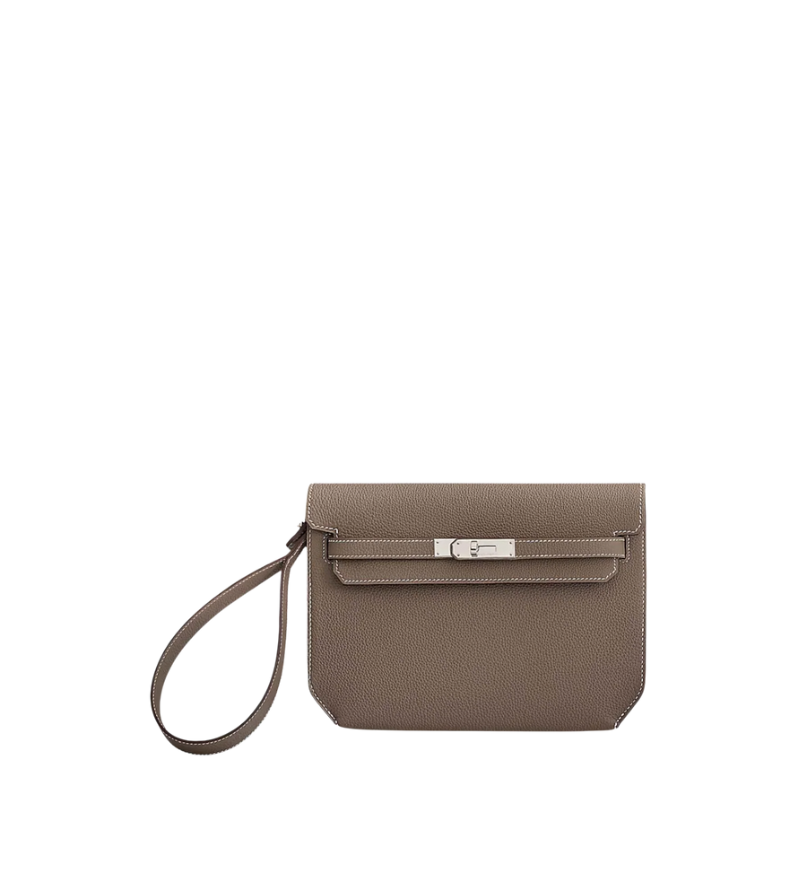 Hermès Kelly Dépêches 25 Etoupe Togo PHW