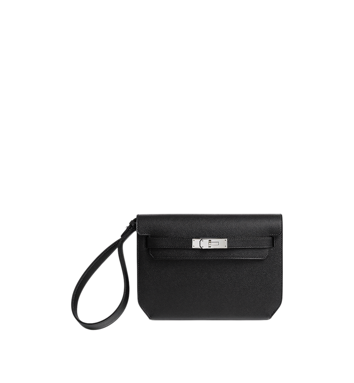 Hermès Kelly Dépêches 25 Black Epsom PHW